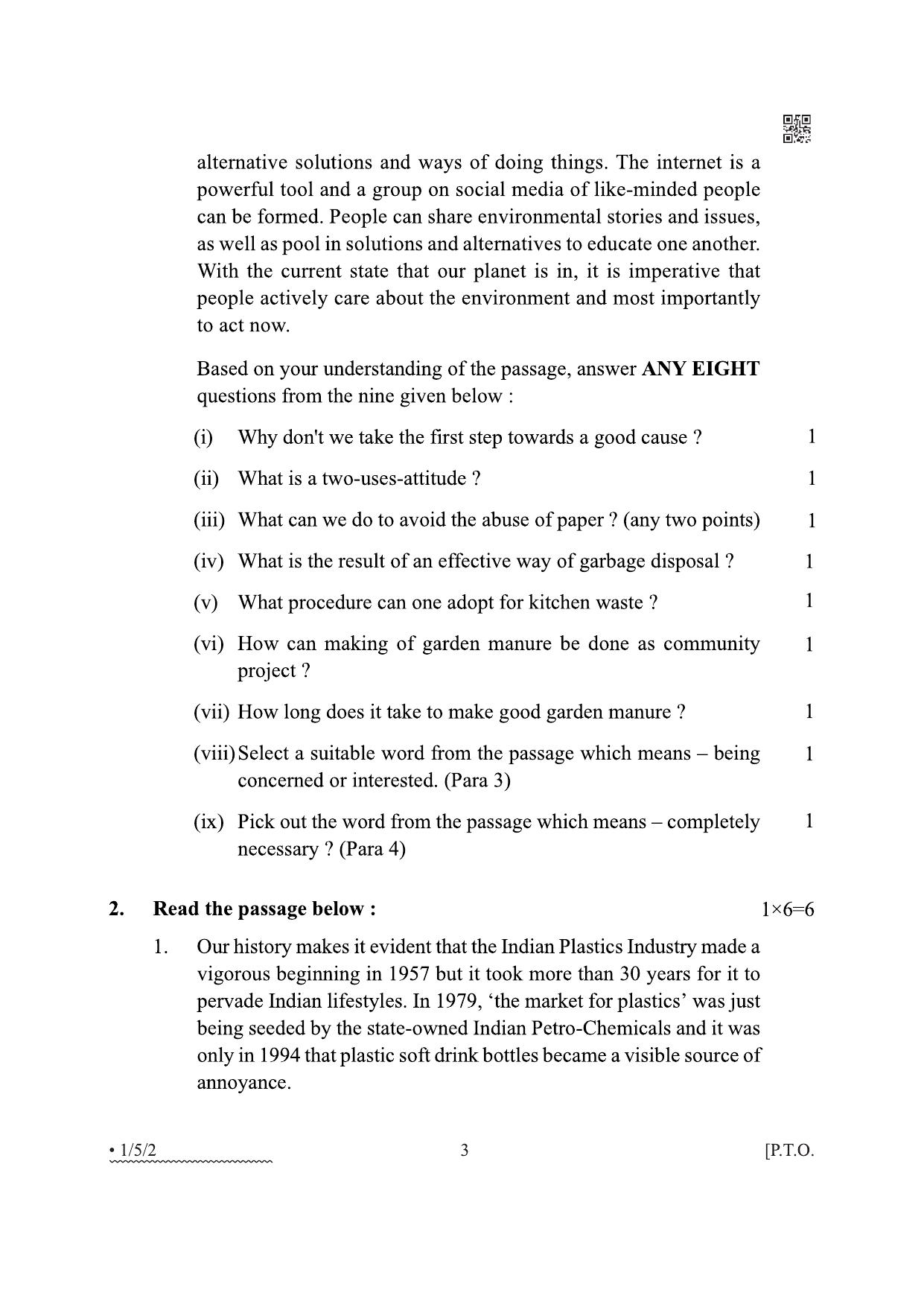 CBSE Class 12 1-5-2 English Core 2022 Question Paper - Page 3