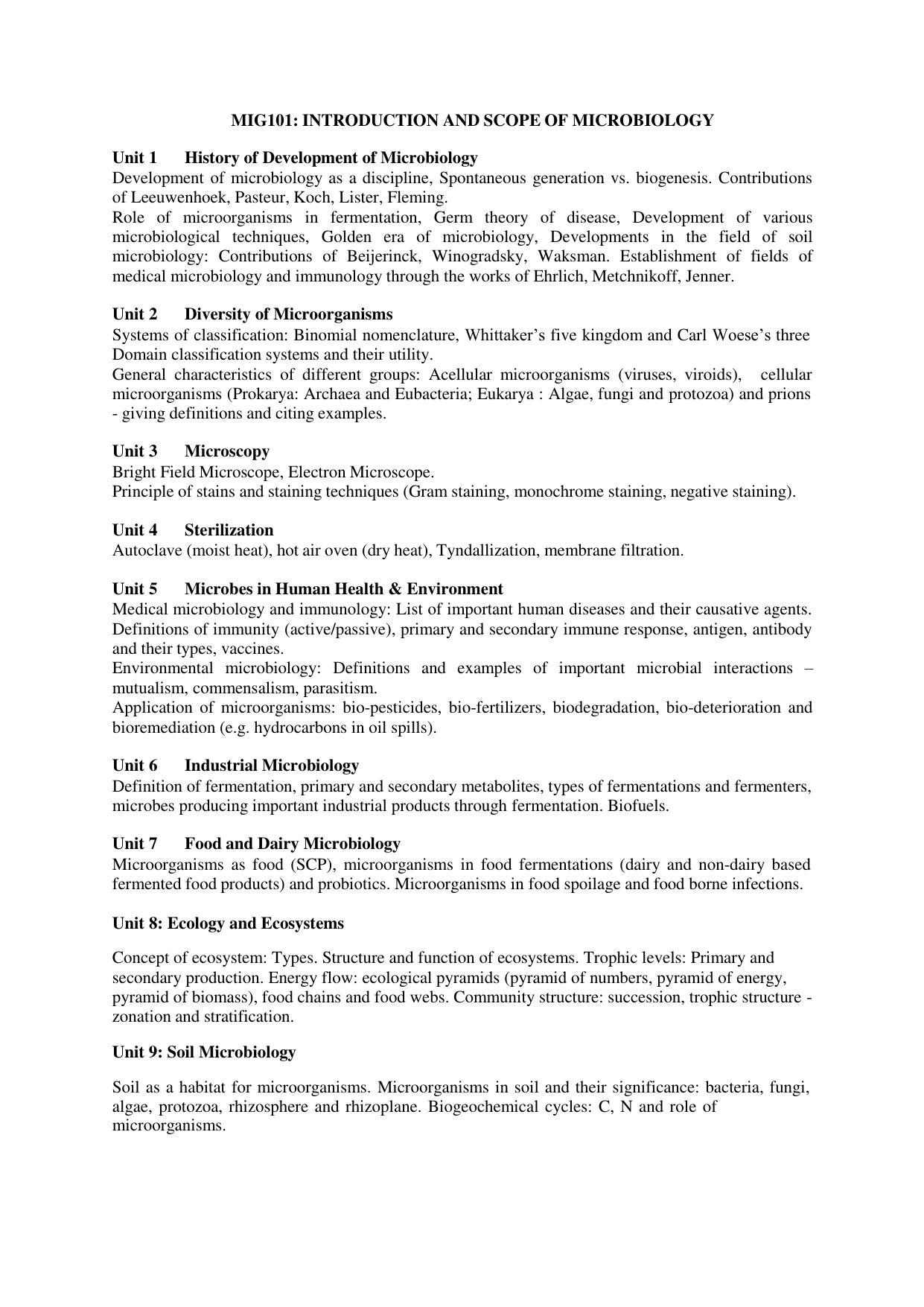 GU ART CDT Microbiology Syllabus - Page 4