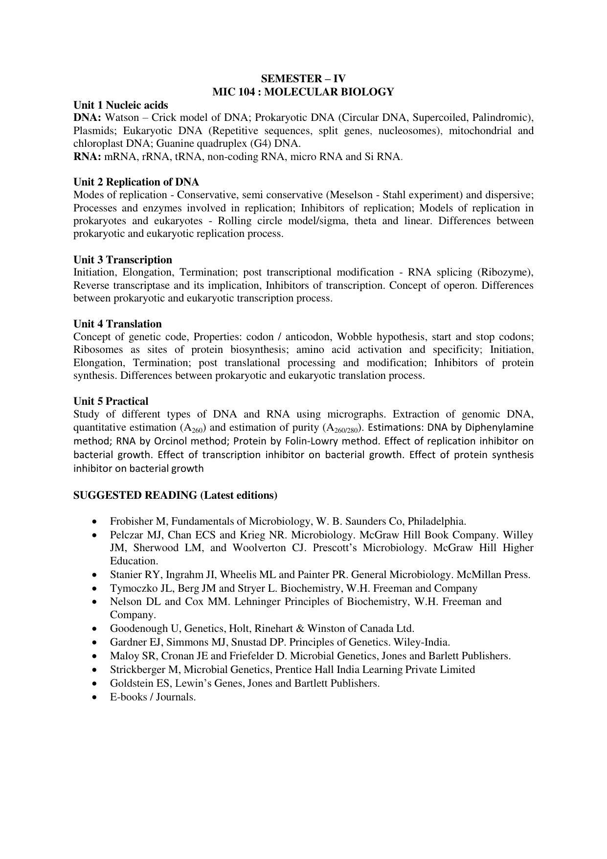 GU ART CDT Microbiology Syllabus - Page 13
