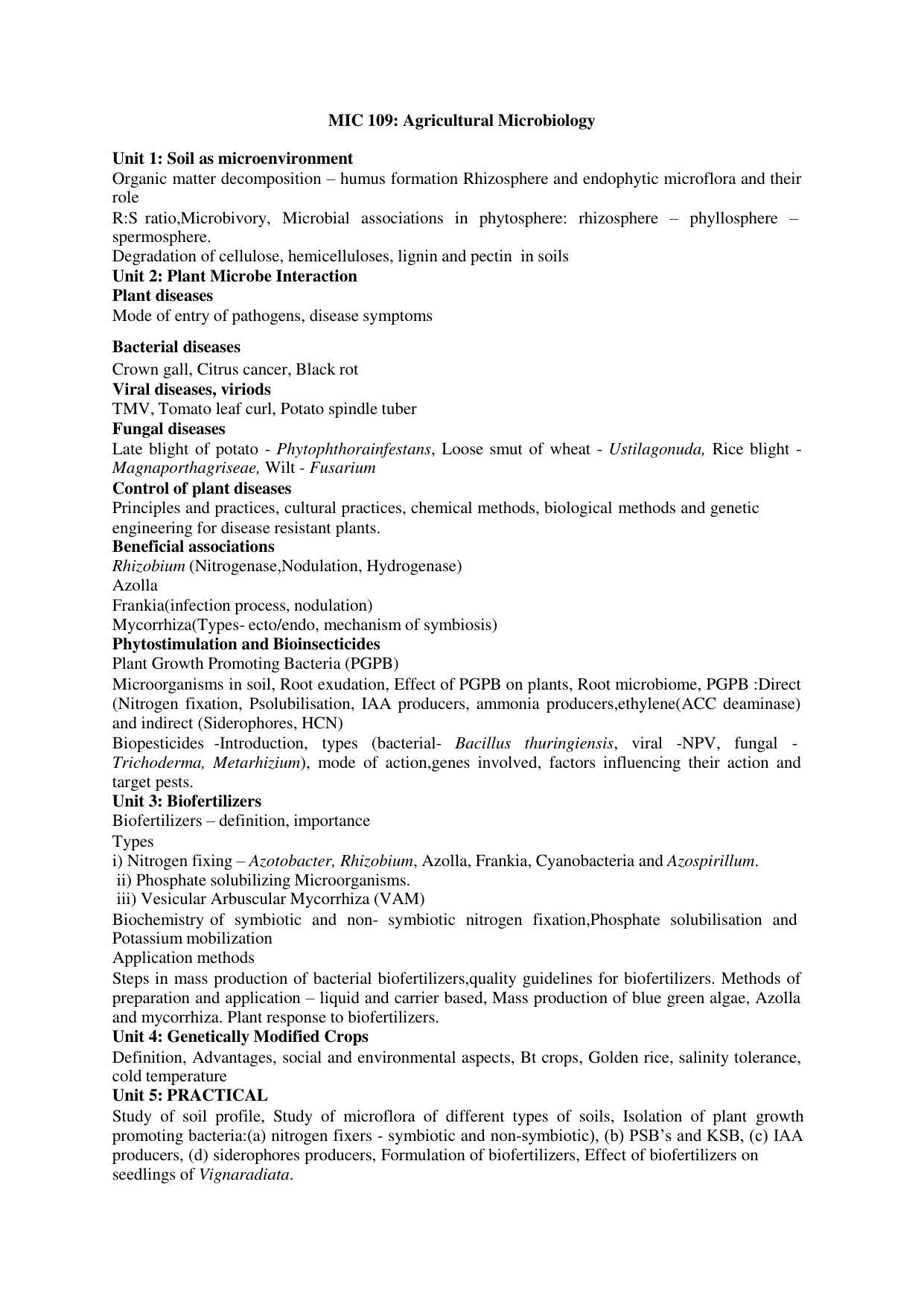 GU ART CDT Microbiology Syllabus - Page 25