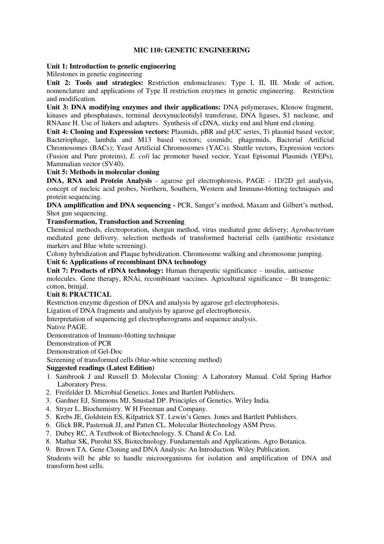 GU ART CDT Microbiology Syllabus - Page 27