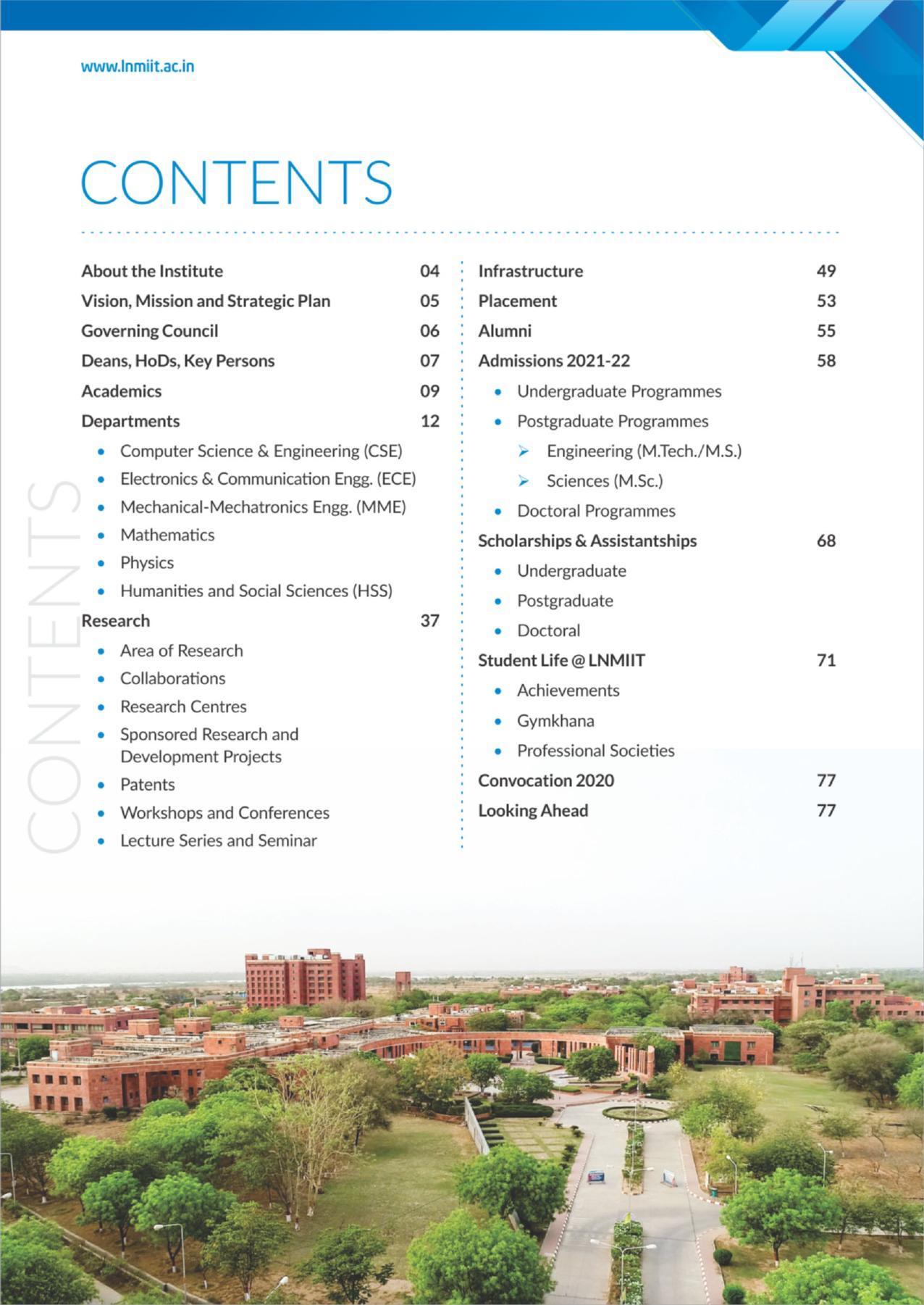 LNM Institute of Information Technology, Jaipur Brochure 2021-22 - Page 5