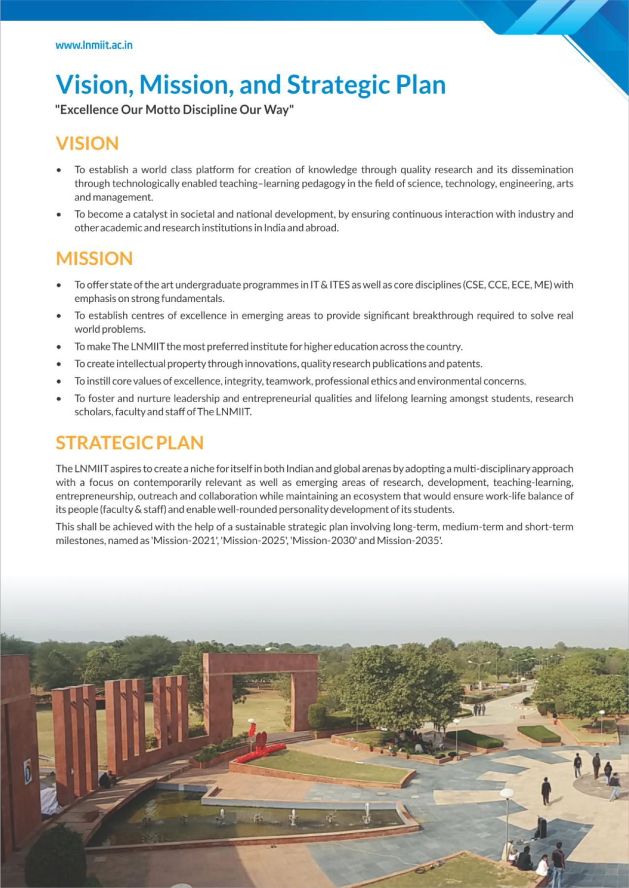 LNM Institute of Information Technology, Jaipur Brochure 2021-22 - Page 7