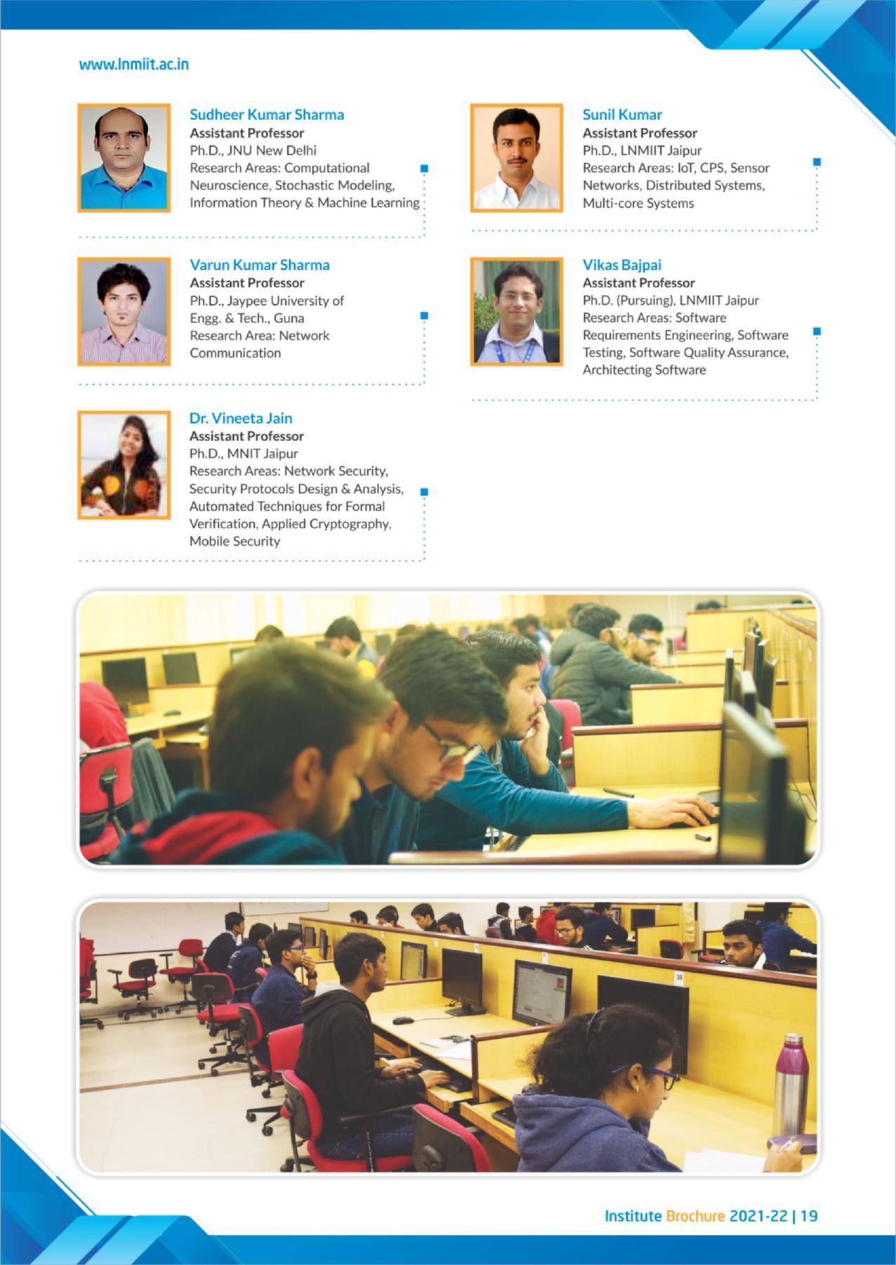 LNM Institute of Information Technology, Jaipur Brochure 2021-22 - Page 21