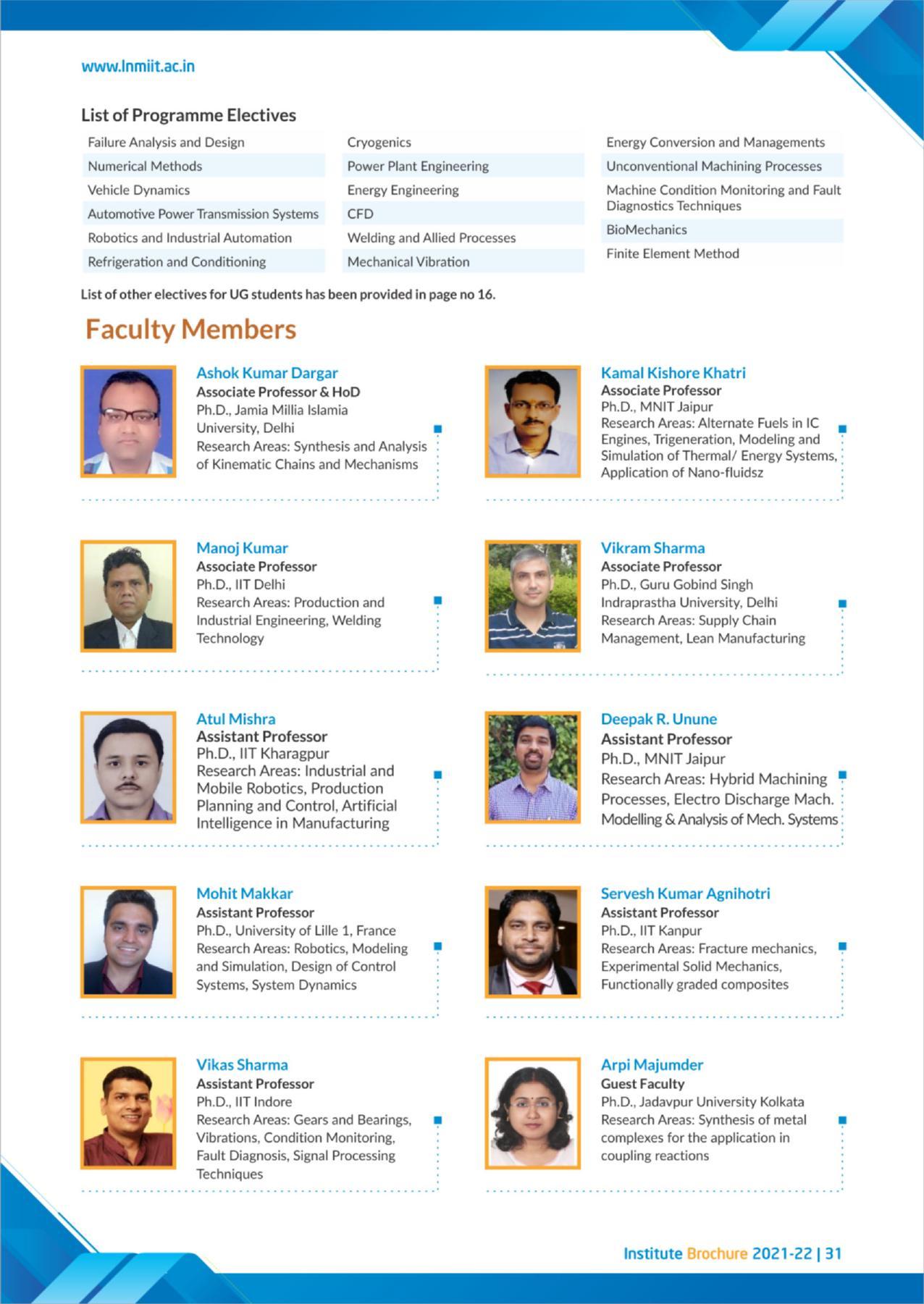 LNM Institute of Information Technology, Jaipur Brochure 2021-22 - Page 33