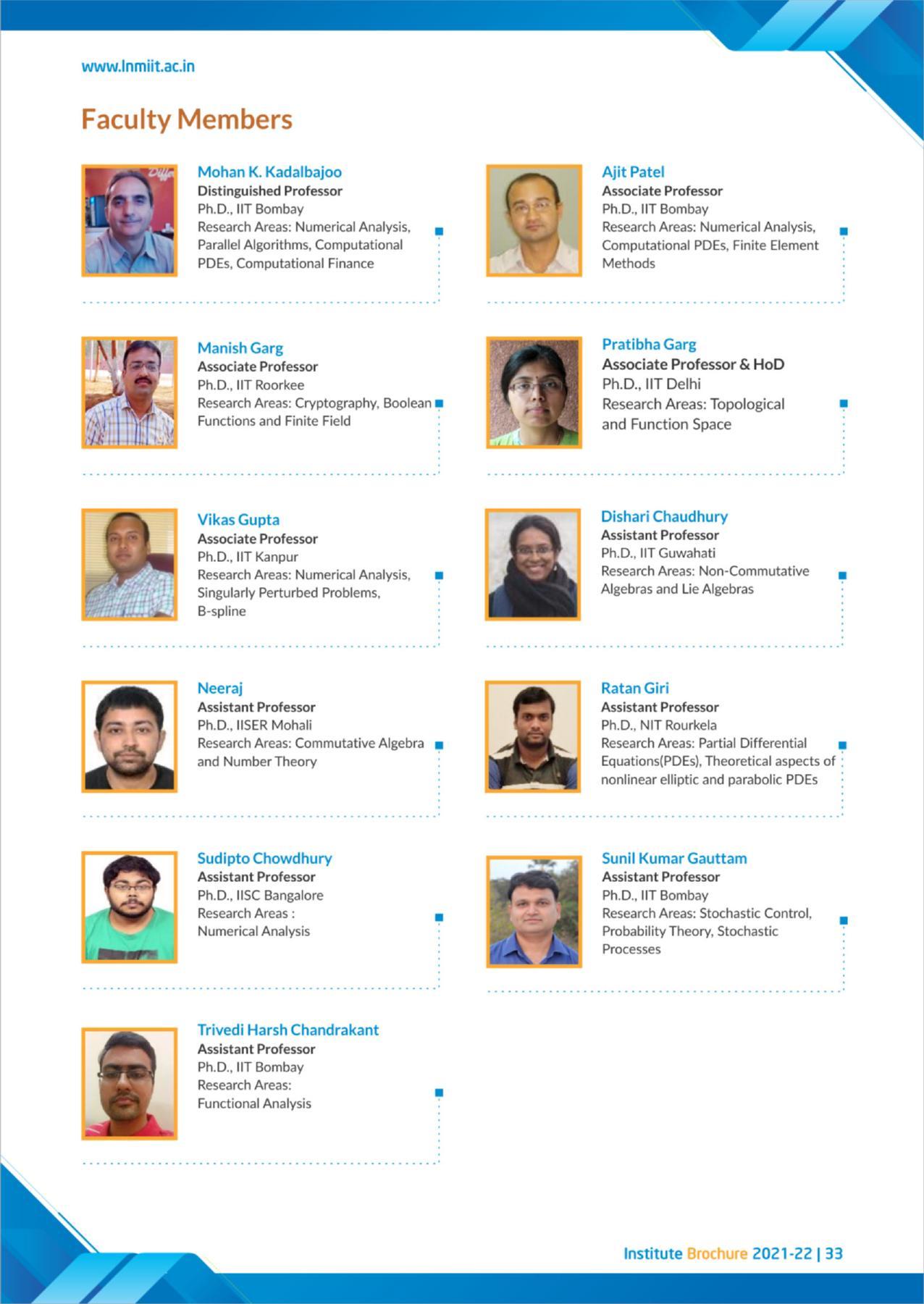 LNM Institute of Information Technology, Jaipur Brochure 2021-22 - Page 35