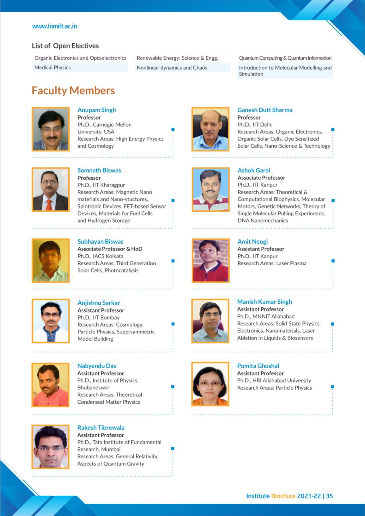 LNM Institute of Information Technology, Jaipur Brochure 2021-22 - Page 37