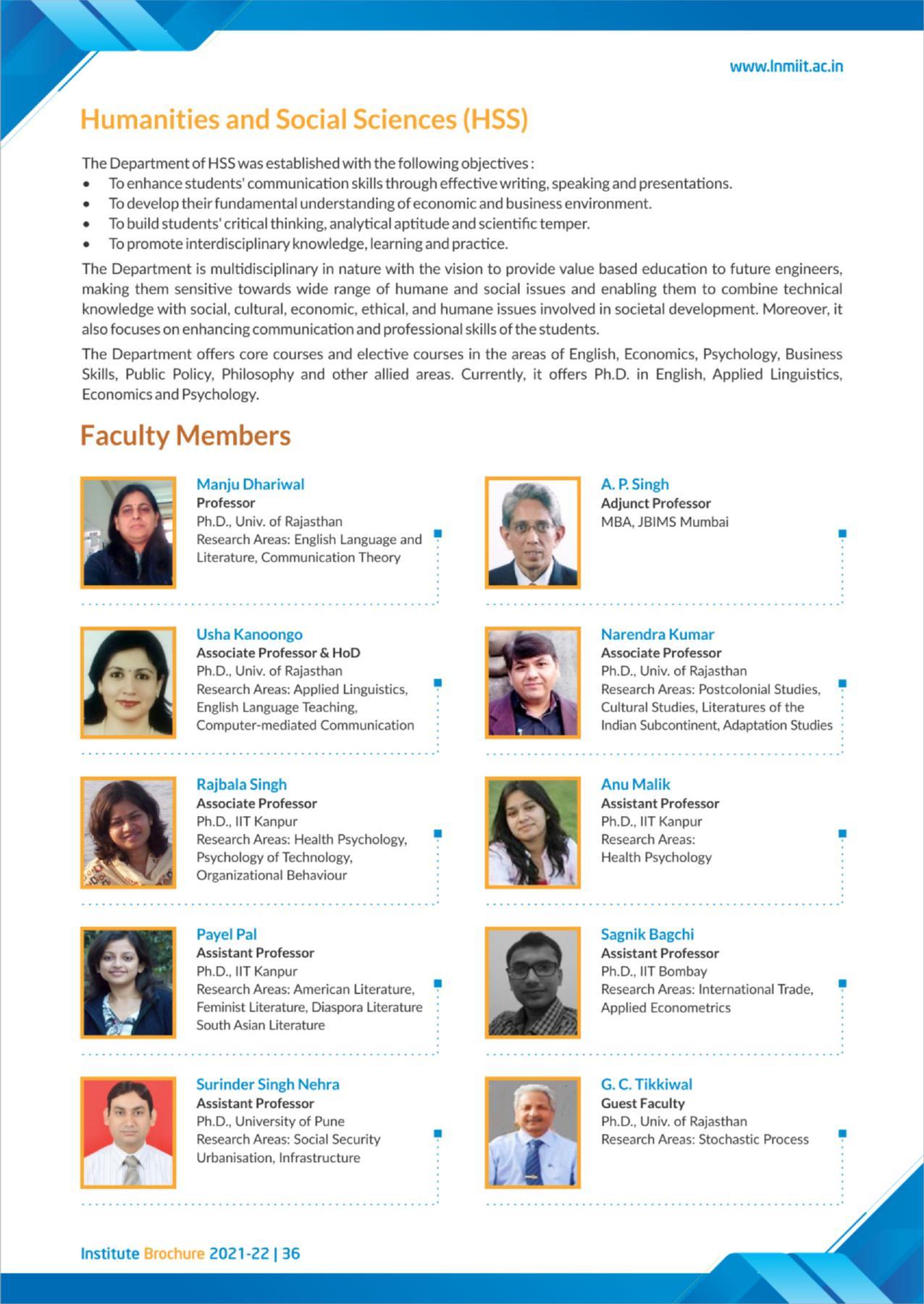 LNM Institute of Information Technology, Jaipur Brochure 2021-22 - Page 38