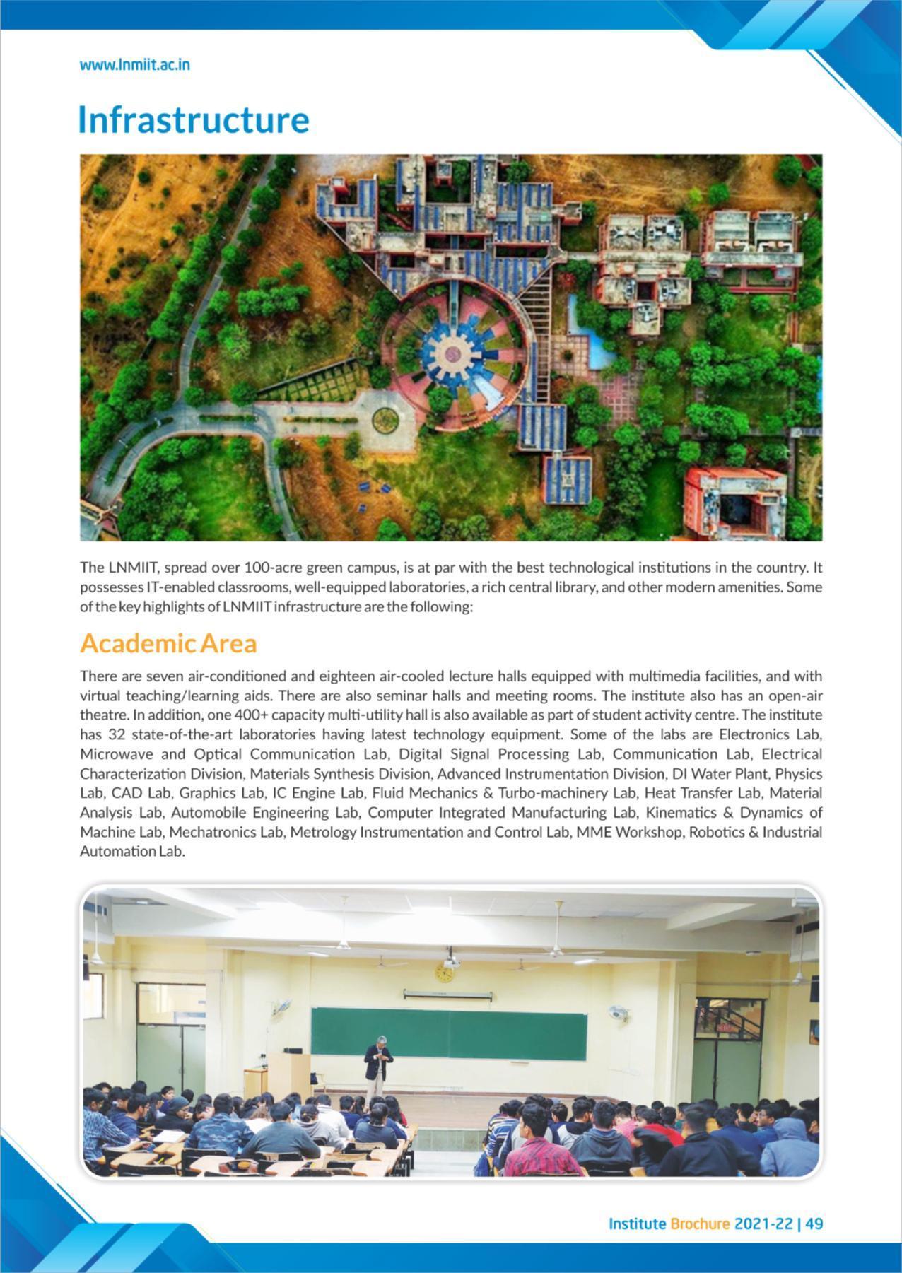 LNM Institute of Information Technology, Jaipur Brochure 2021-22 - Page 51