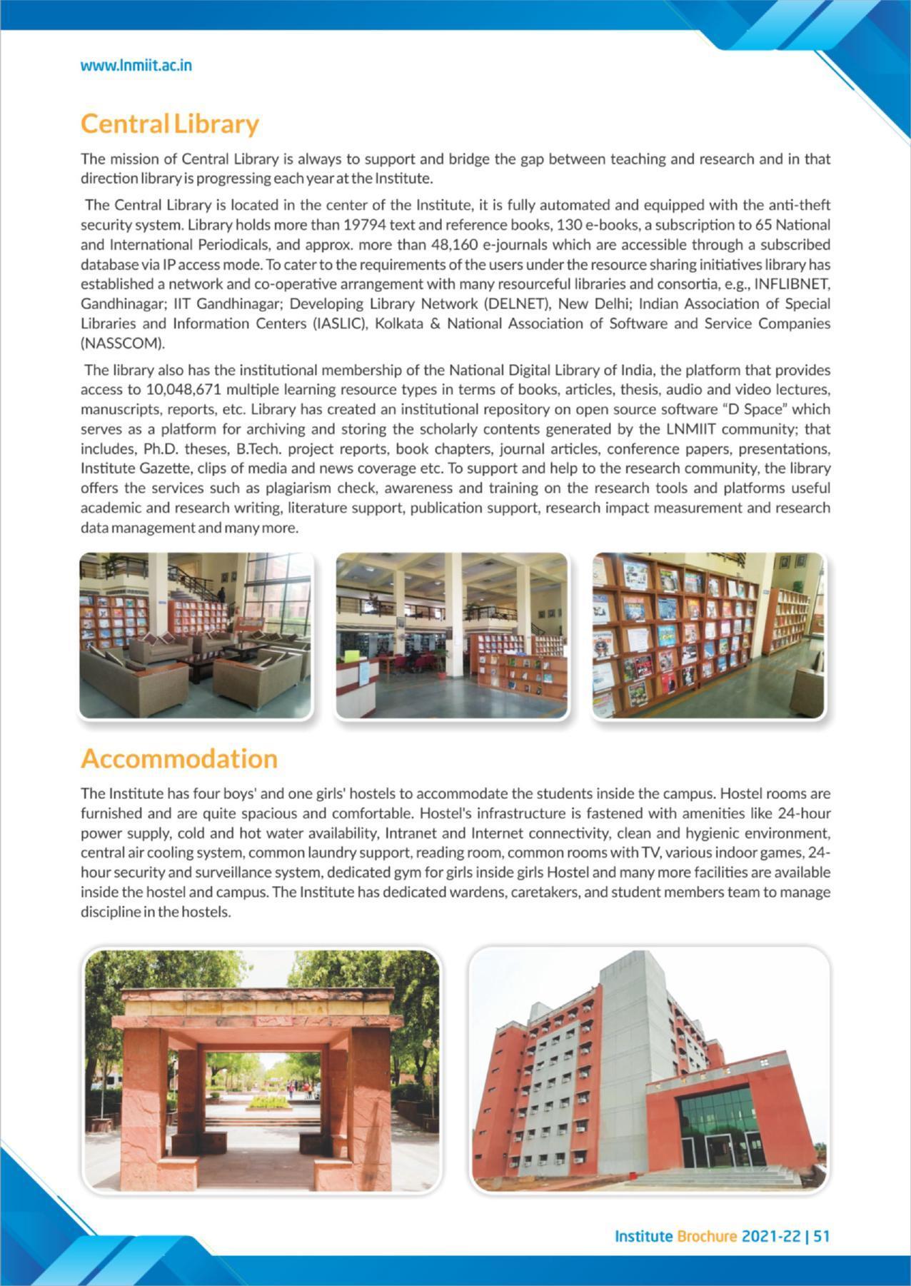 LNM Institute of Information Technology, Jaipur Brochure 2021-22 - Page 53