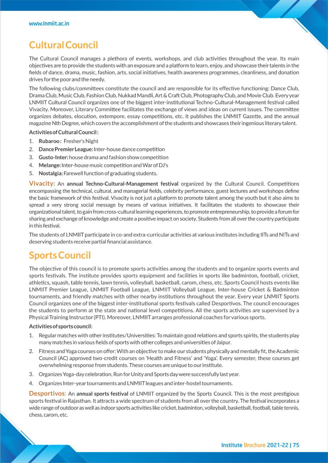 LNM Institute of Information Technology, Jaipur Brochure 2021-22 - Page 77