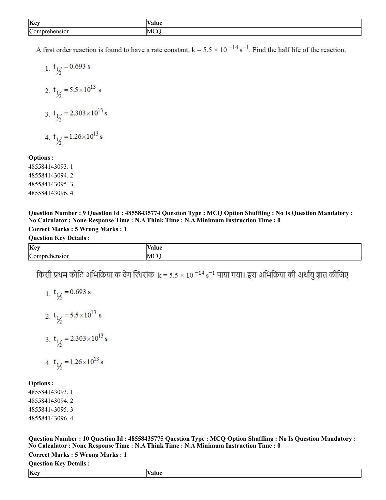 CUET 2023 Domestic Shift 3 Question Papers - 20 June 2023 - Page 10