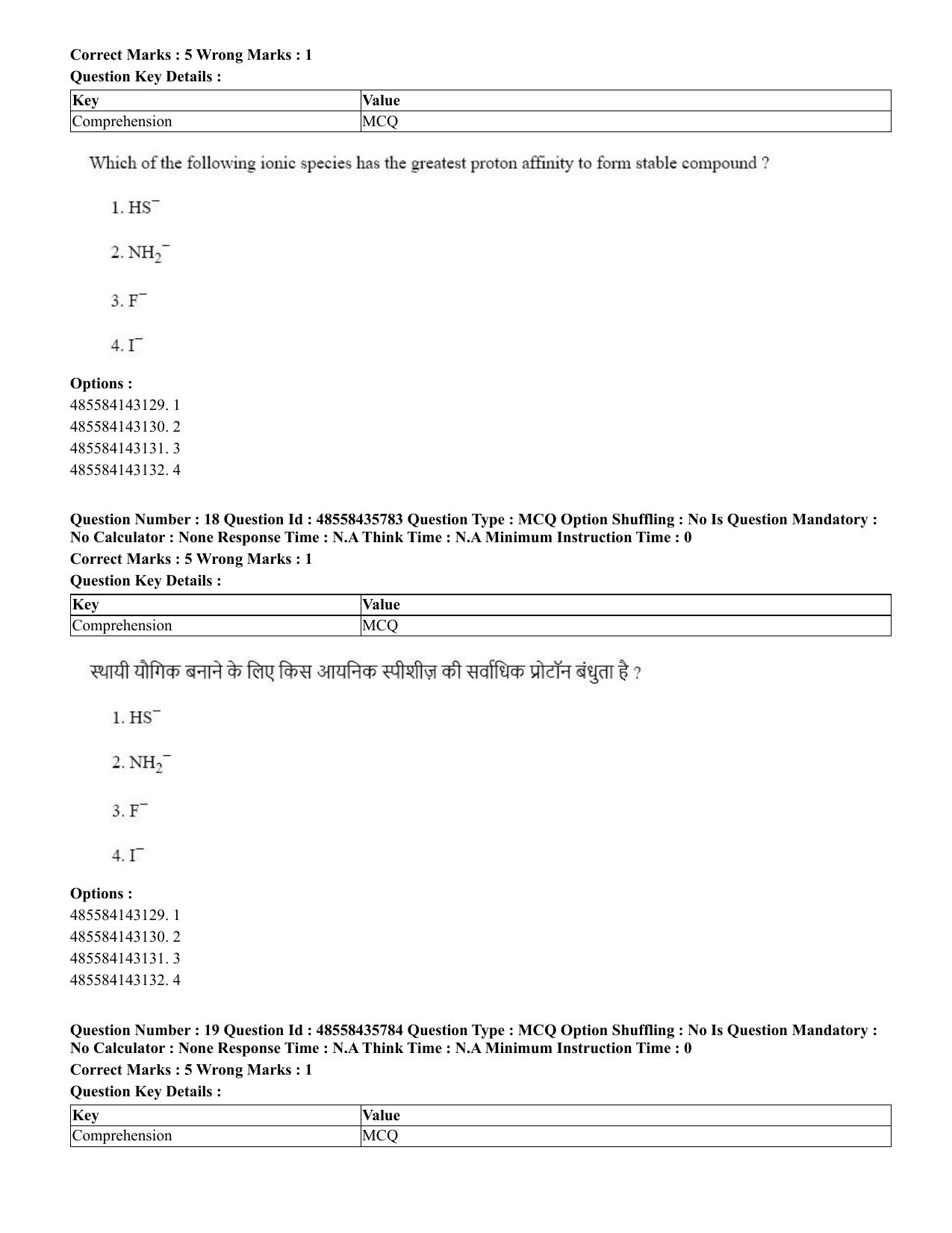 CUET 2023 Domestic Shift 3 Question Papers - 20 June 2023 - Page 19