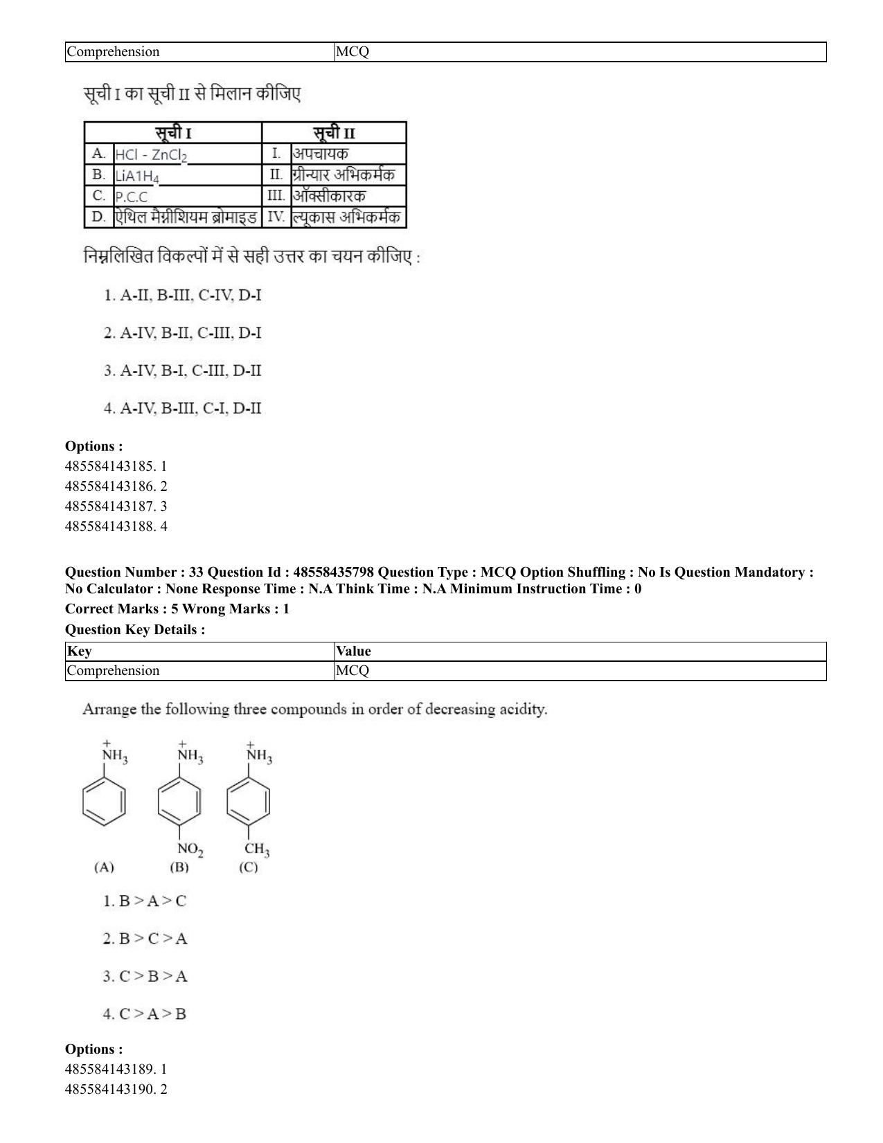 CUET 2023 Domestic Shift 3 Question Papers - 20 June 2023 - Page 35