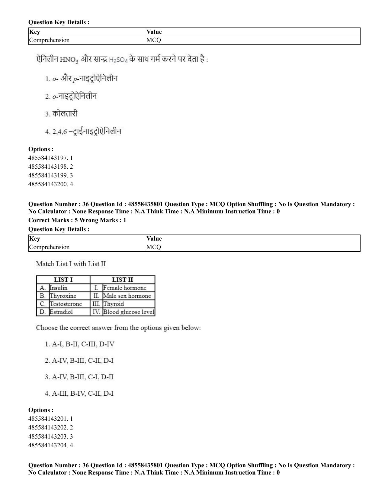 CUET 2023 Domestic Shift 3 Question Papers - 20 June 2023 - Page 38