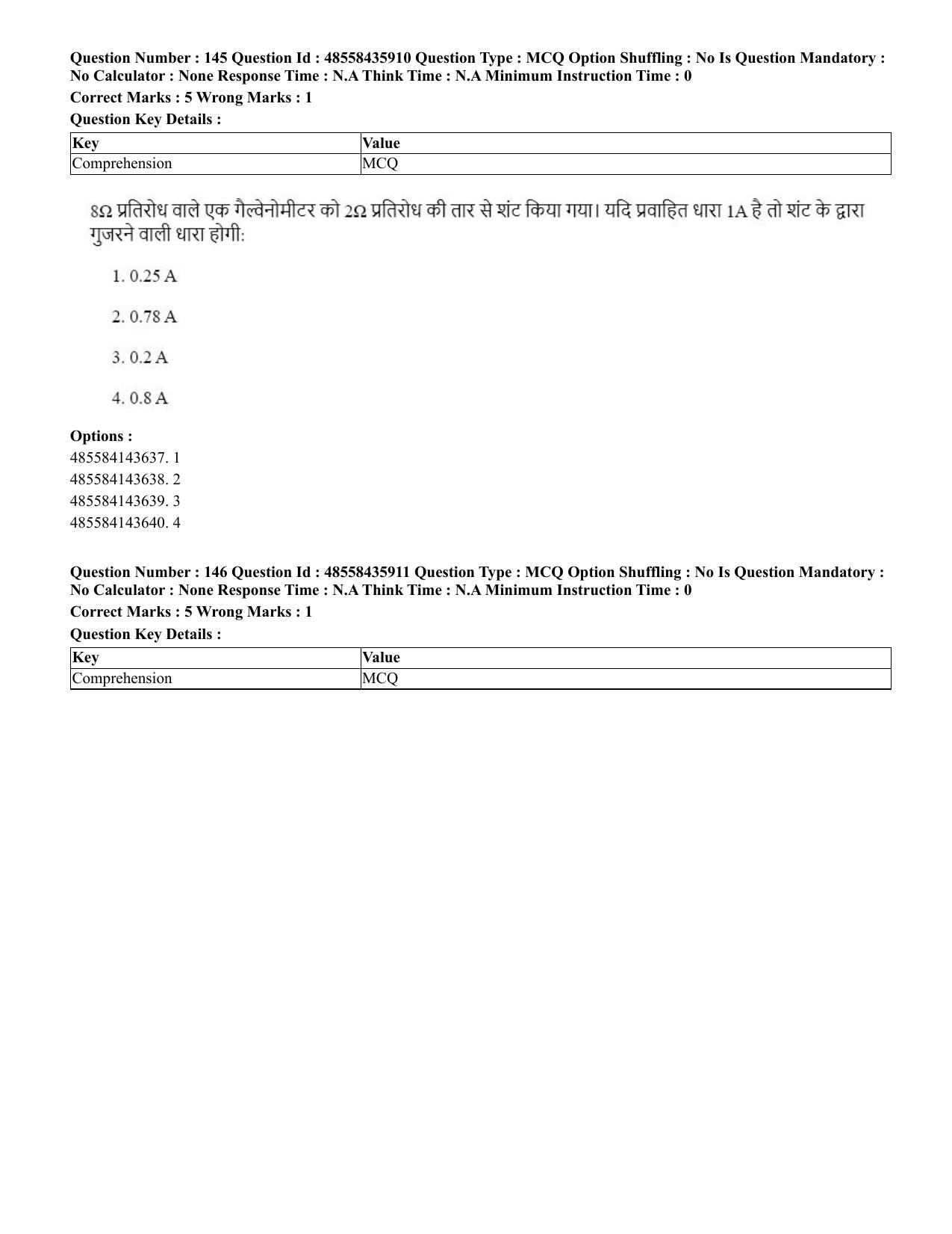CUET 2023 Domestic Shift 3 Question Papers - 20 June 2023 - Page 160
