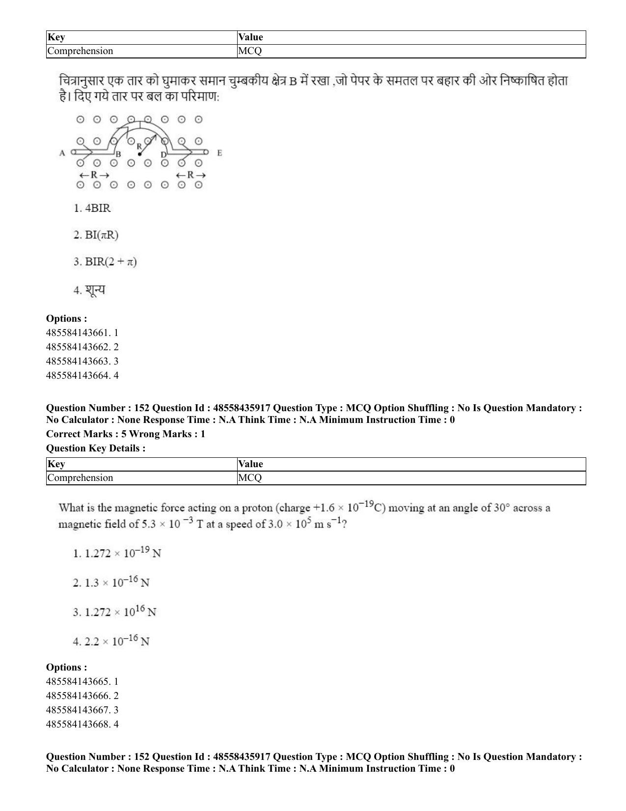 CUET 2023 Domestic Shift 3 Question Papers - 20 June 2023 - Page 167