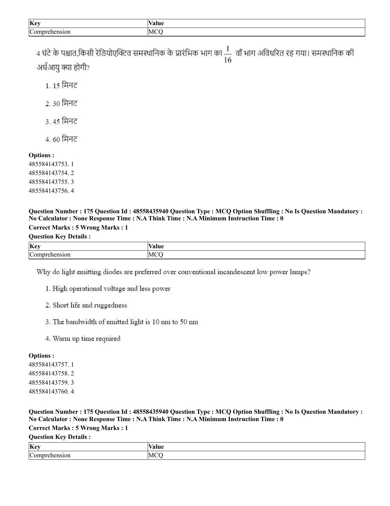 CUET 2023 Domestic Shift 3 Question Papers - 20 June 2023 - Page 191
