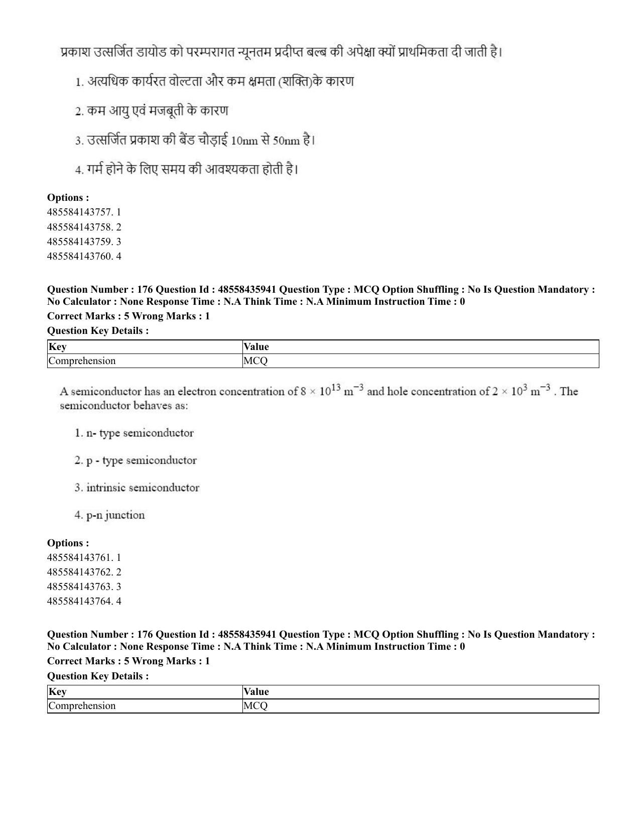 CUET 2023 Domestic Shift 3 Question Papers - 20 June 2023 - Page 192