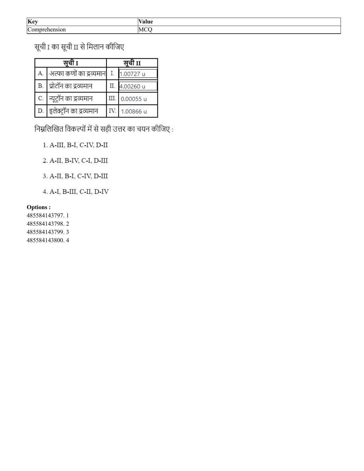 CUET 2023 Domestic Shift 3 Question Papers - 20 June 2023 - Page 203