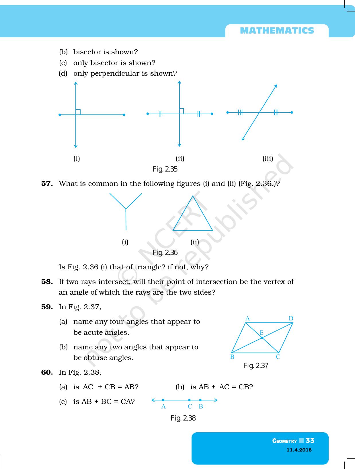 NCERT Exemplar Book for Class 6 Maths: Chapter 2-Geometry - Page 13