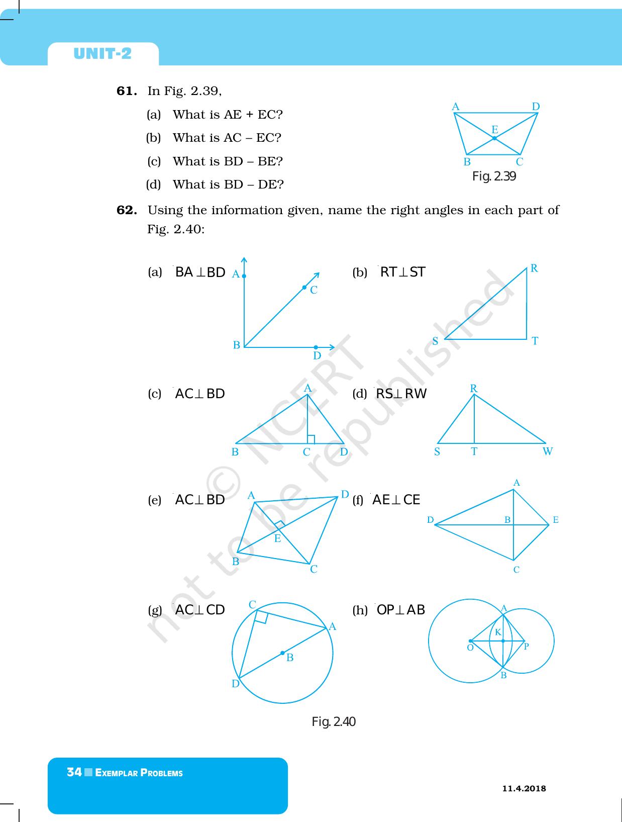 NCERT Exemplar Book for Class 6 Maths: Chapter 2-Geometry - Page 14