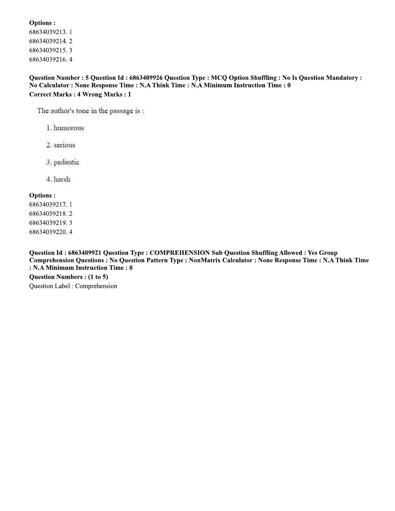 CUET PG 2023: LAQP17 – Kashmiri (Eng.)-Shift 1 (07-06-2023) Question Papers - Page 8