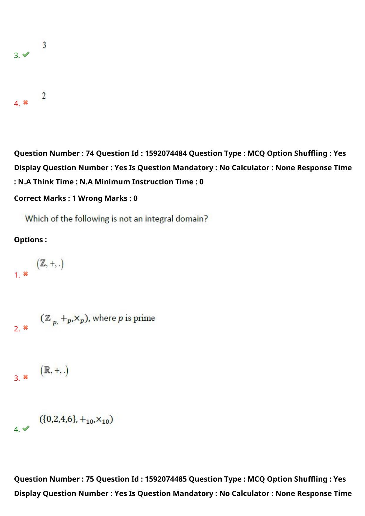TS ECET 2023 BSC Mathematics Question Paper - Page 56