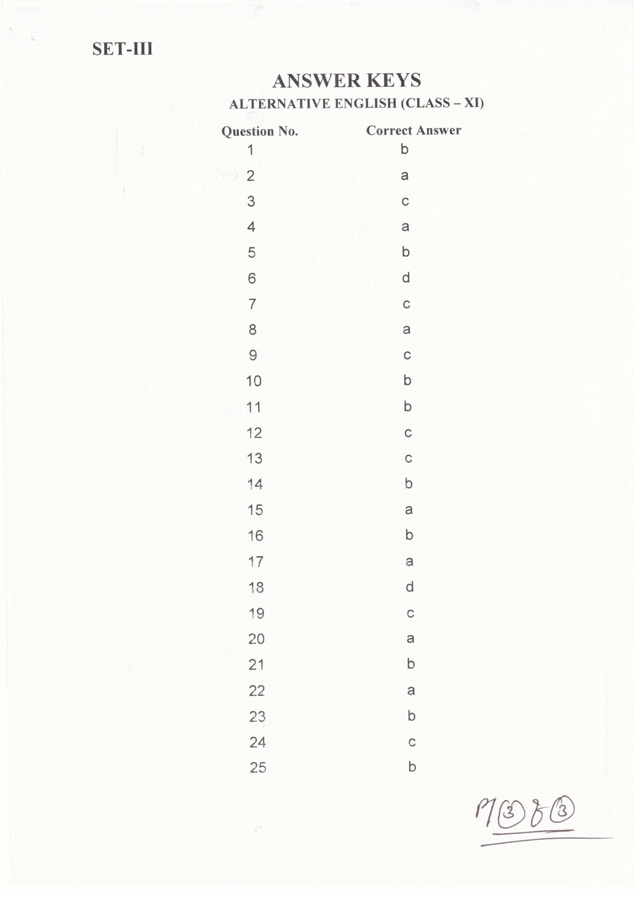 JAC Board Class 11th 2019 ALTERNATIVE ENGLISH SET-3 Model Paper - Page 3