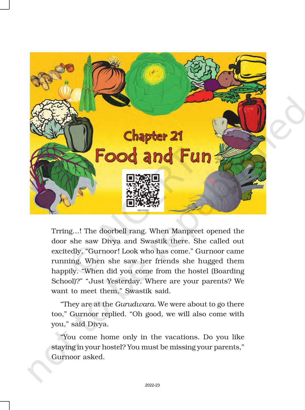 NCERT Book for Class 4 EVS Chapter 21 Food and Fun - Page 1