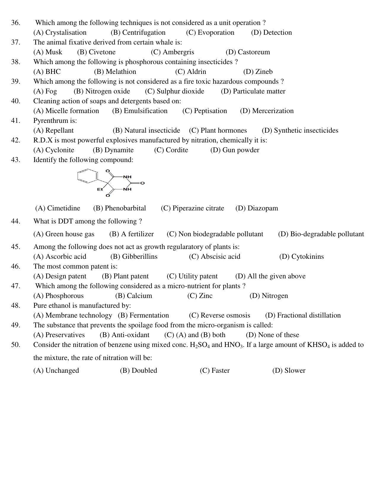 Hemchand North Gujarat University Sample Paper July-Sept 2021: M.Sc. Semester – 3 CH N N-602-(O) : Organic Chemistry Paper Code - 5004 ( Old Course ) - Page 3