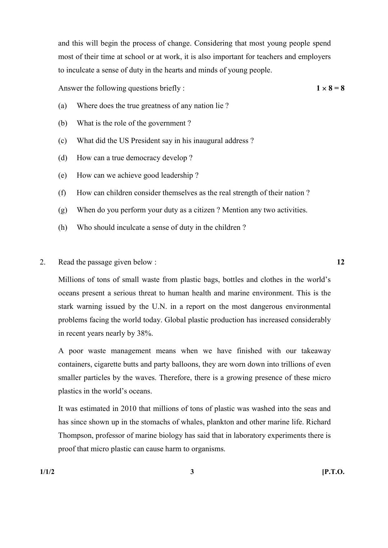 CBSE Class 10 1-1-2 (Eng.) 2017-comptt Question Paper - Page 3