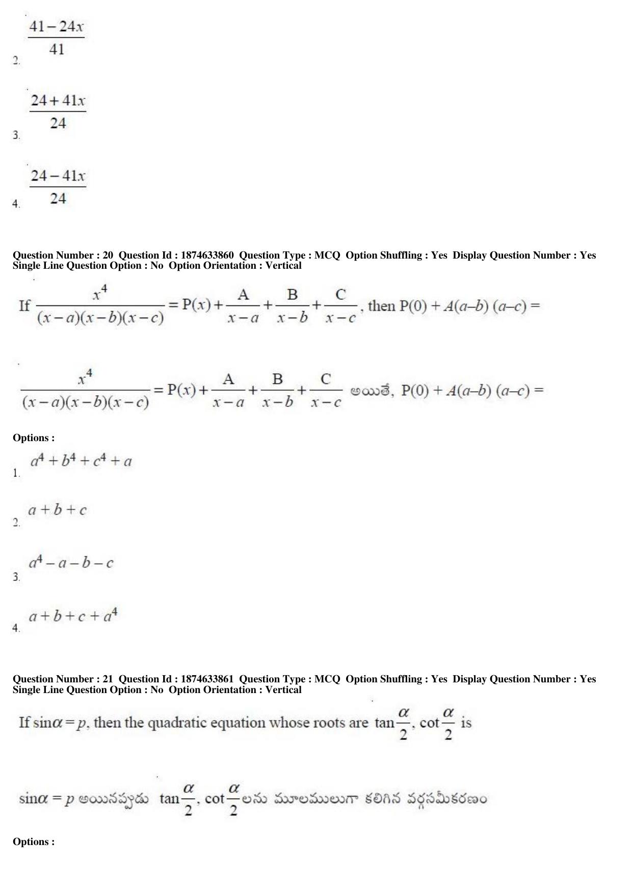 AP EAPCET 2019 - 20 April 2019 Afternoon - Master Engineering Question Paper With Preliminary Keys - Page 12