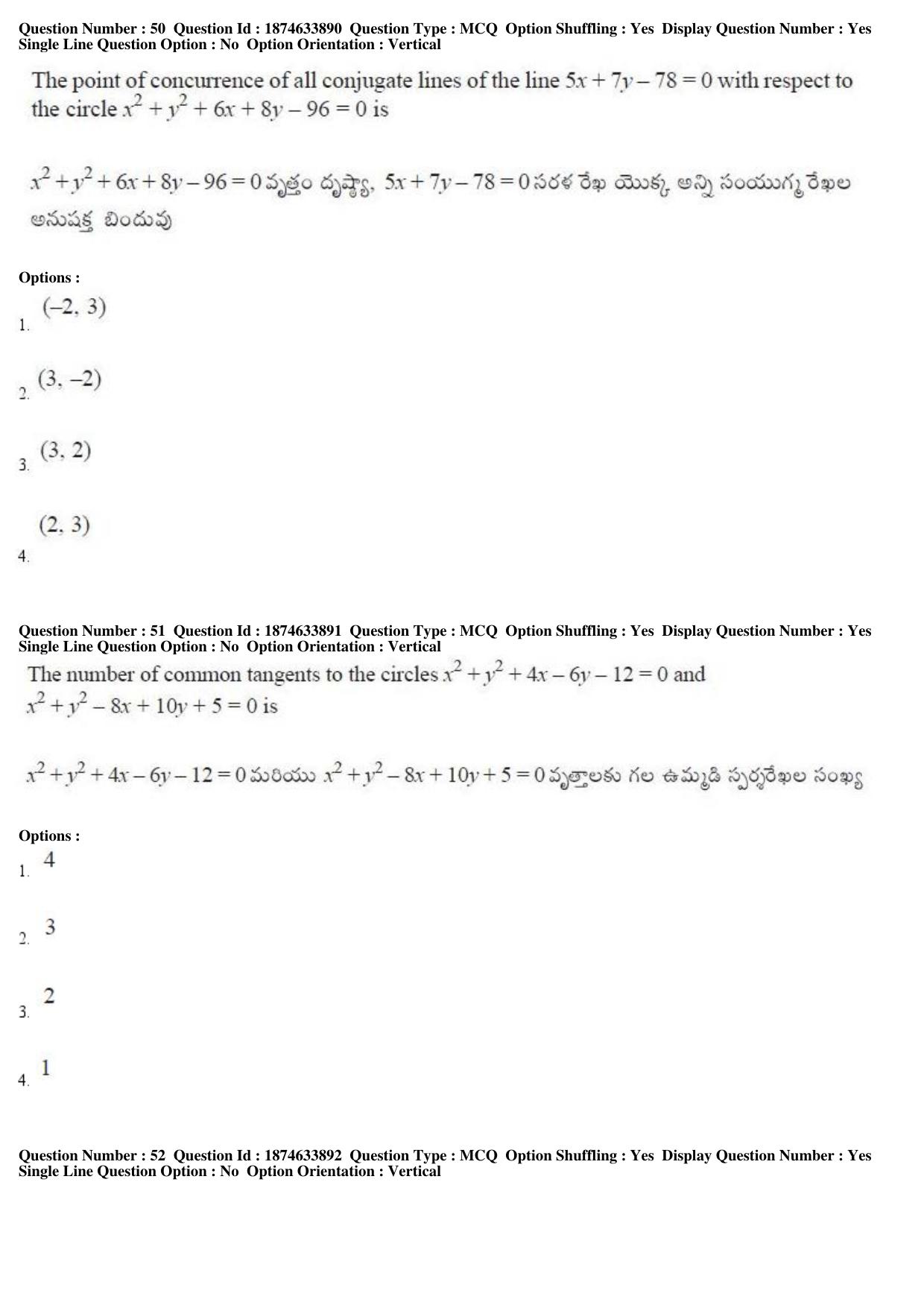AP EAPCET 2019 - 20 April 2019 Afternoon - Master Engineering Question Paper With Preliminary Keys - Page 28