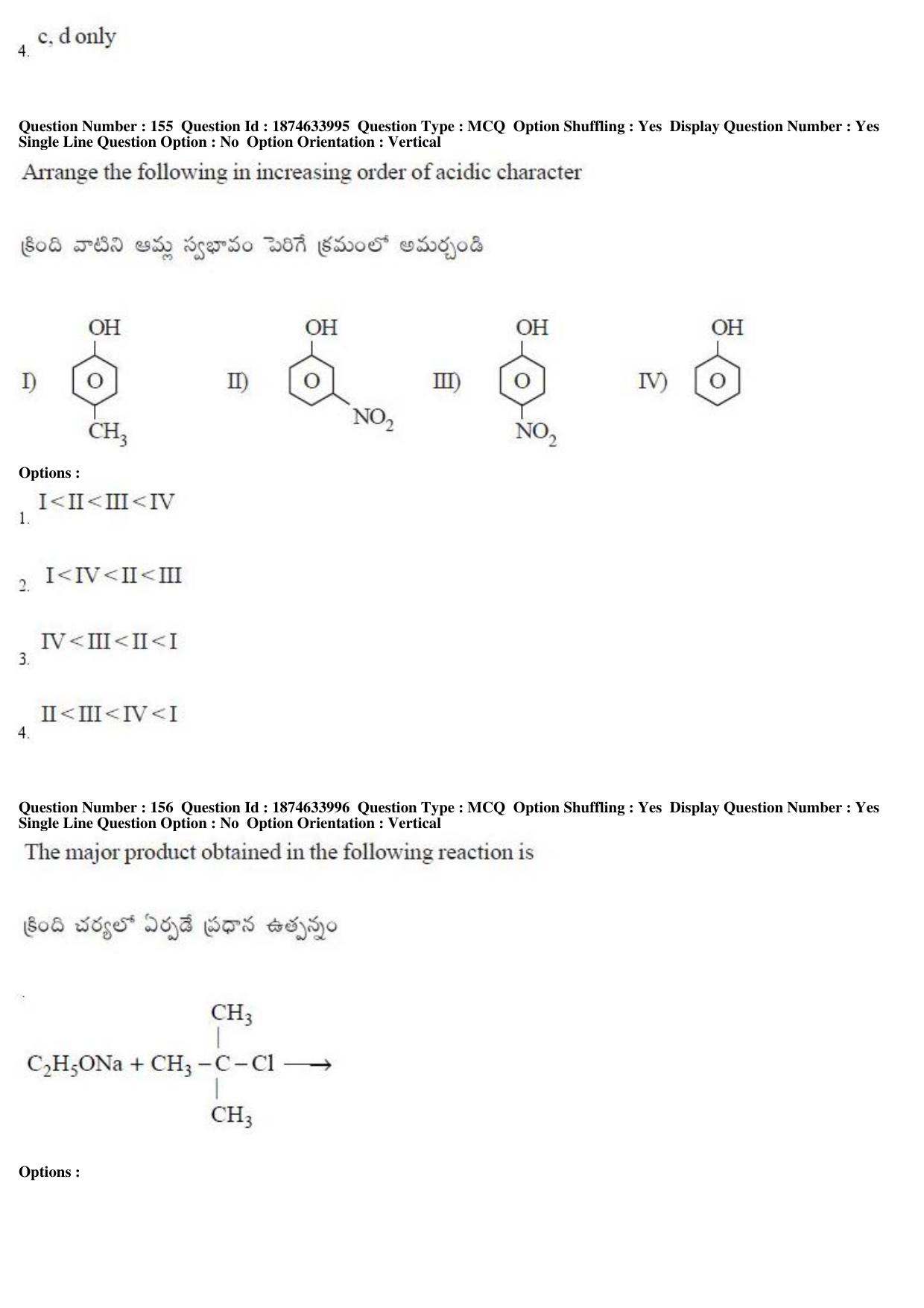 AP EAPCET 2019 - 20 April 2019 Afternoon - Master Engineering Question Paper With Preliminary Keys - Page 92