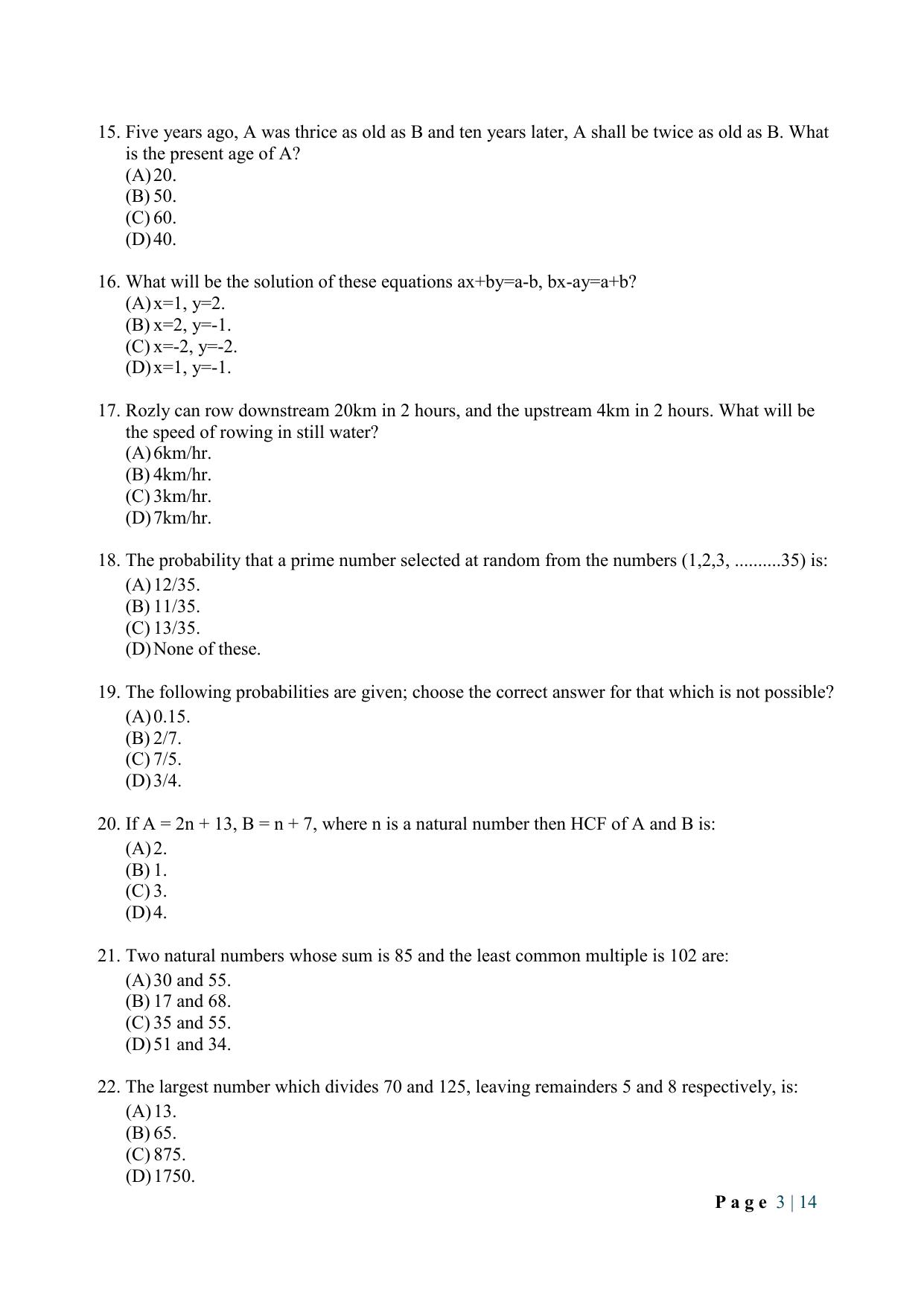 WB JEMAS (PG) DHS 2024 Question Paper - Page 5
