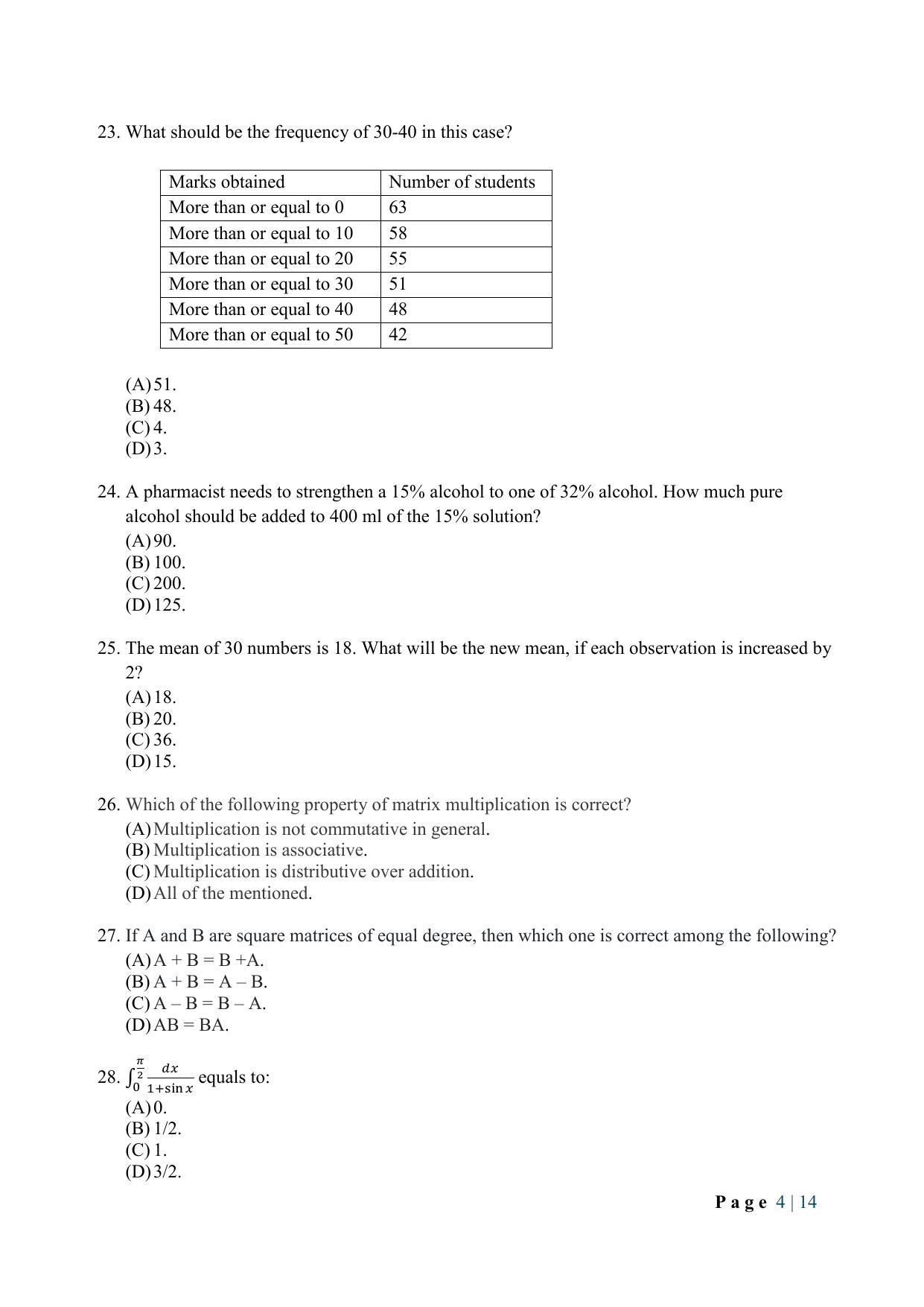 WB JEMAS (PG) DHS 2024 Question Paper - Page 6