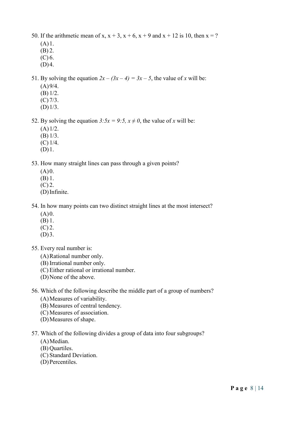 WB JEMAS (PG) DHS 2024 Question Paper - Page 10