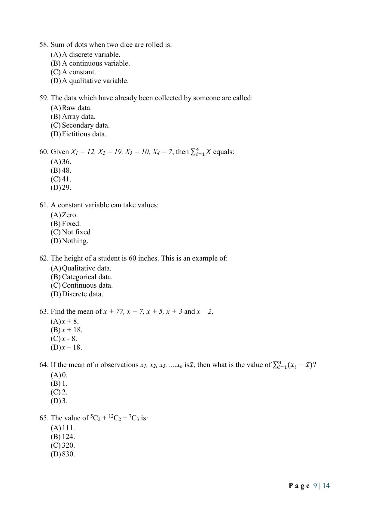 WB JEMAS (PG) DHS 2024 Question Paper - Page 11