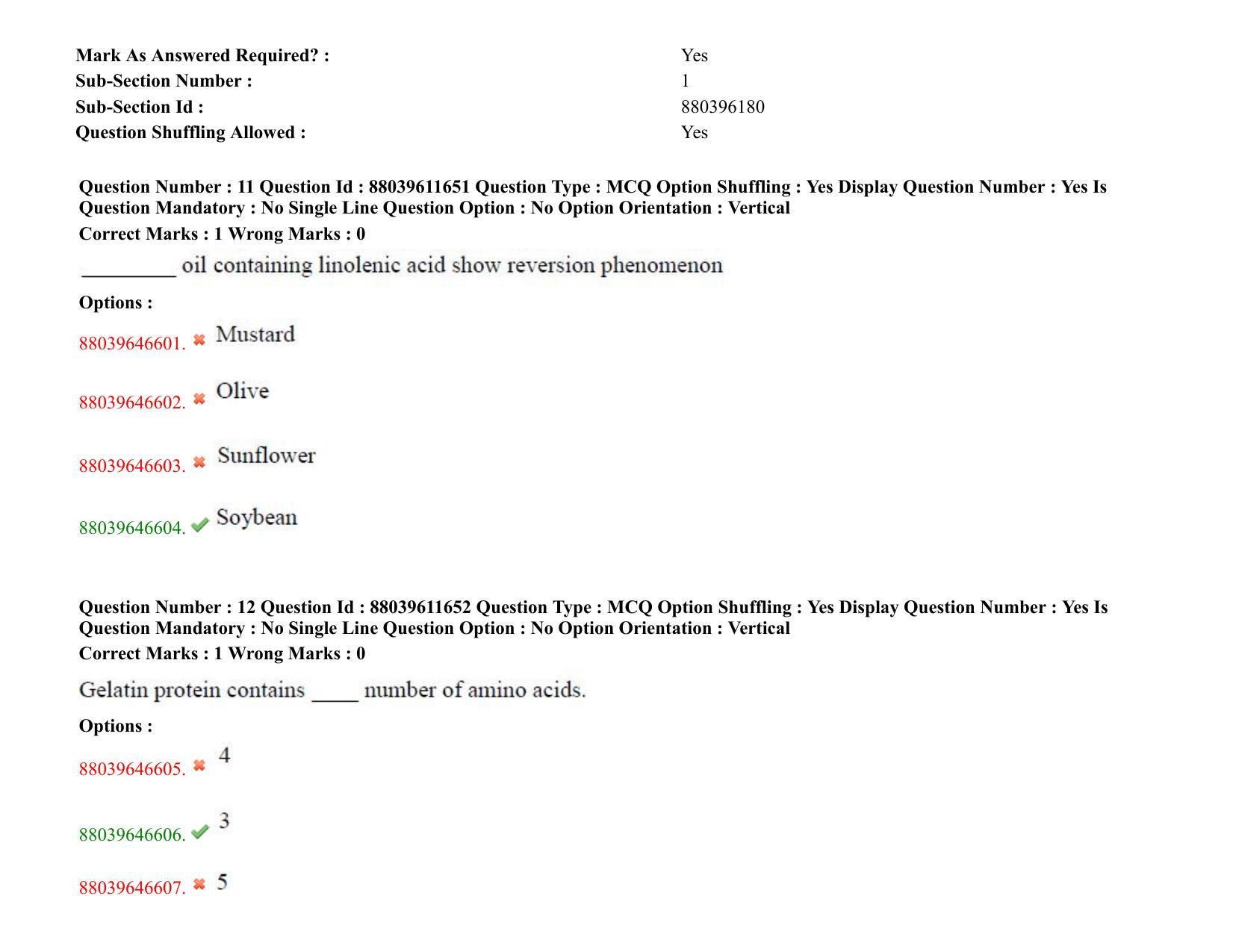 TS PGECET 2020: Food Technology Question Papers - Page 9