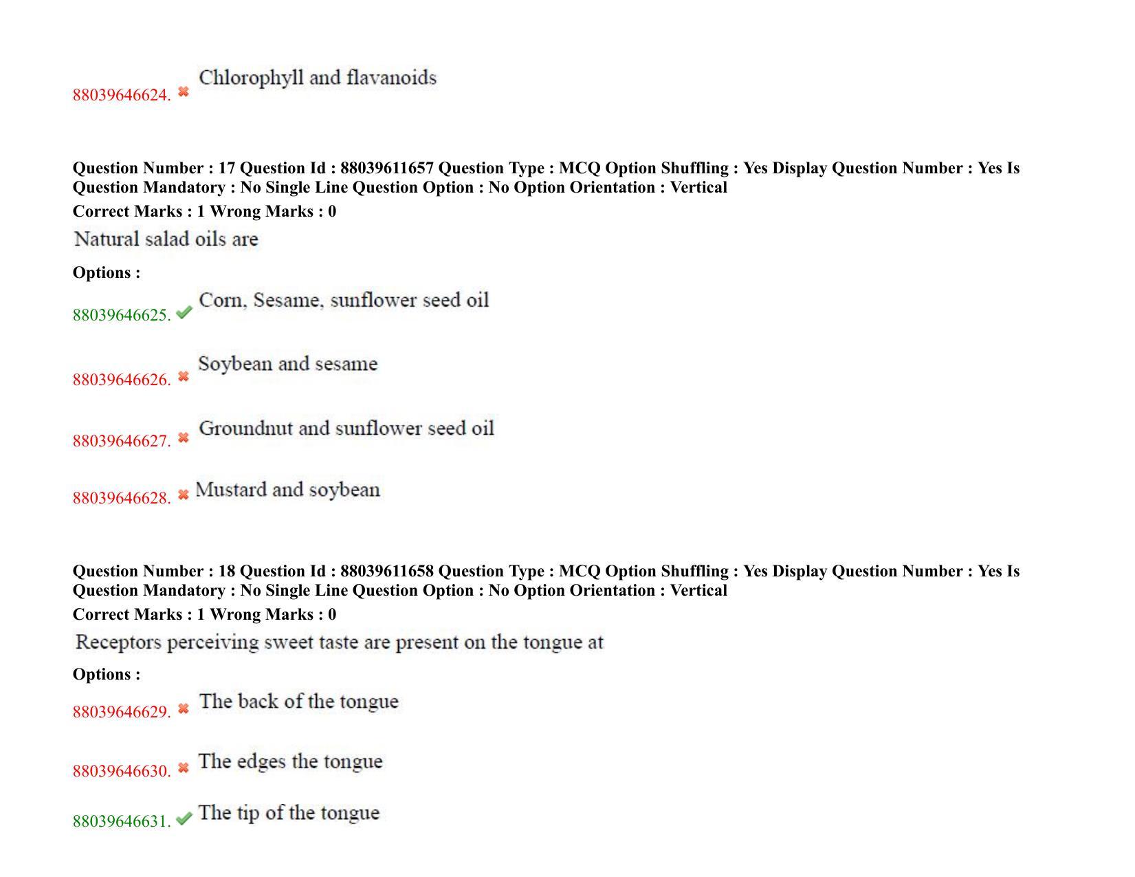 TS PGECET 2020: Food Technology Question Papers - Page 12