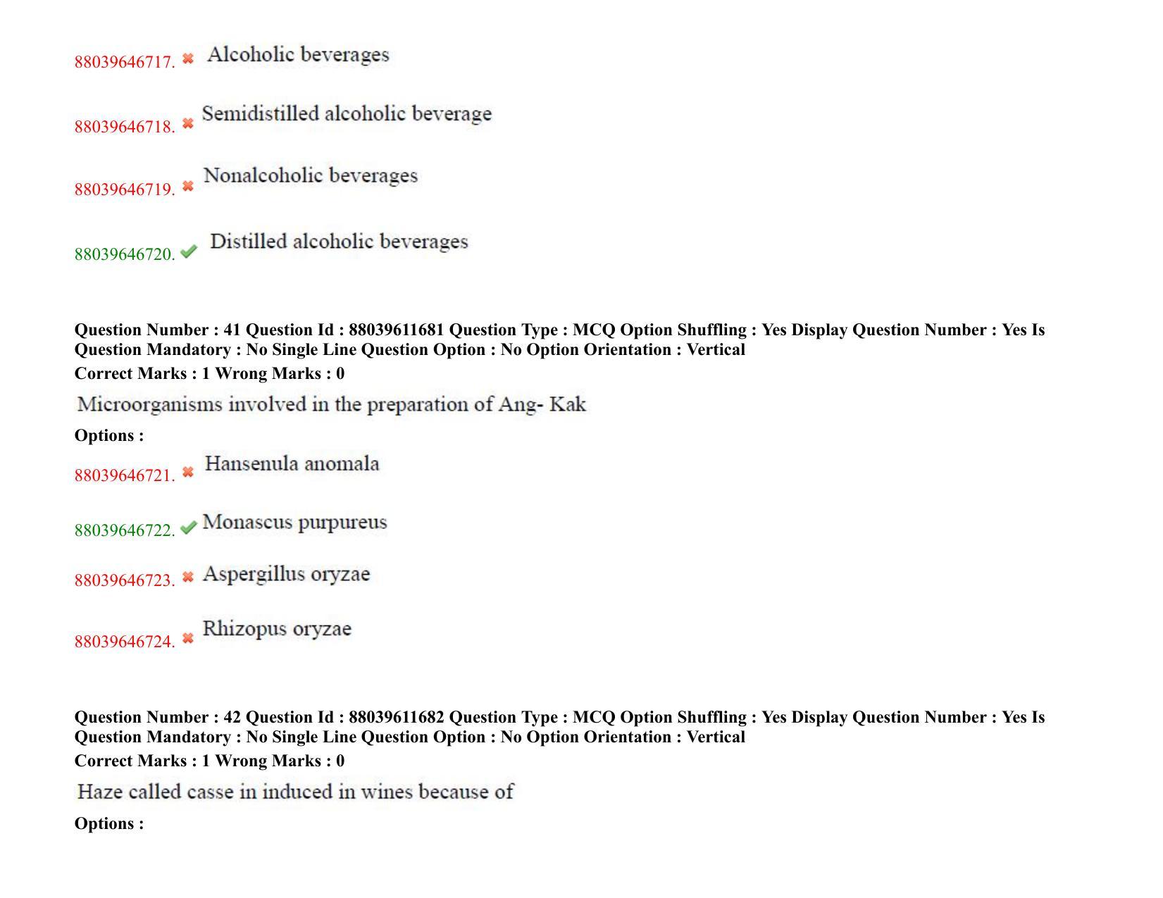 TS PGECET 2020: Food Technology Question Papers - Page 24