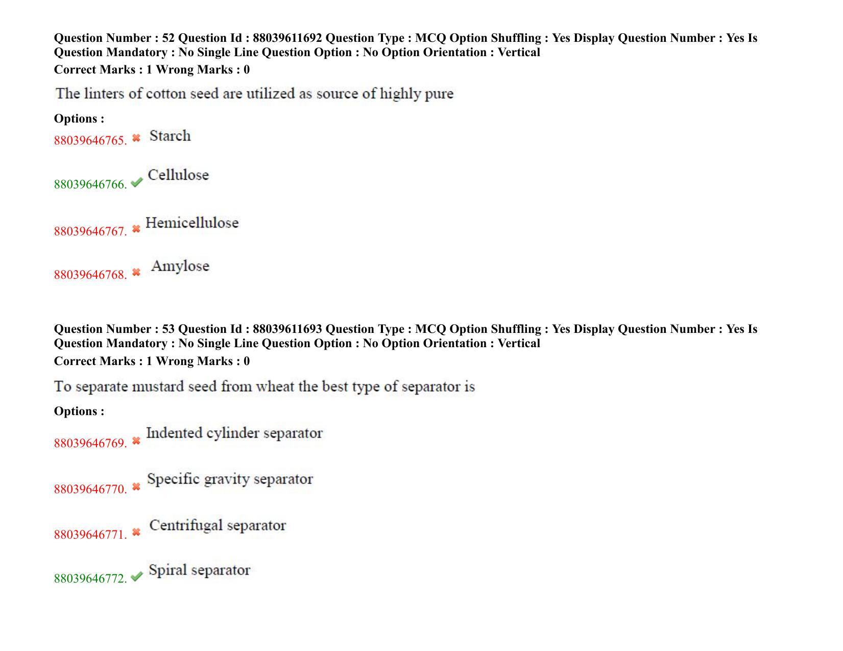 TS PGECET 2020: Food Technology Question Papers - Page 30