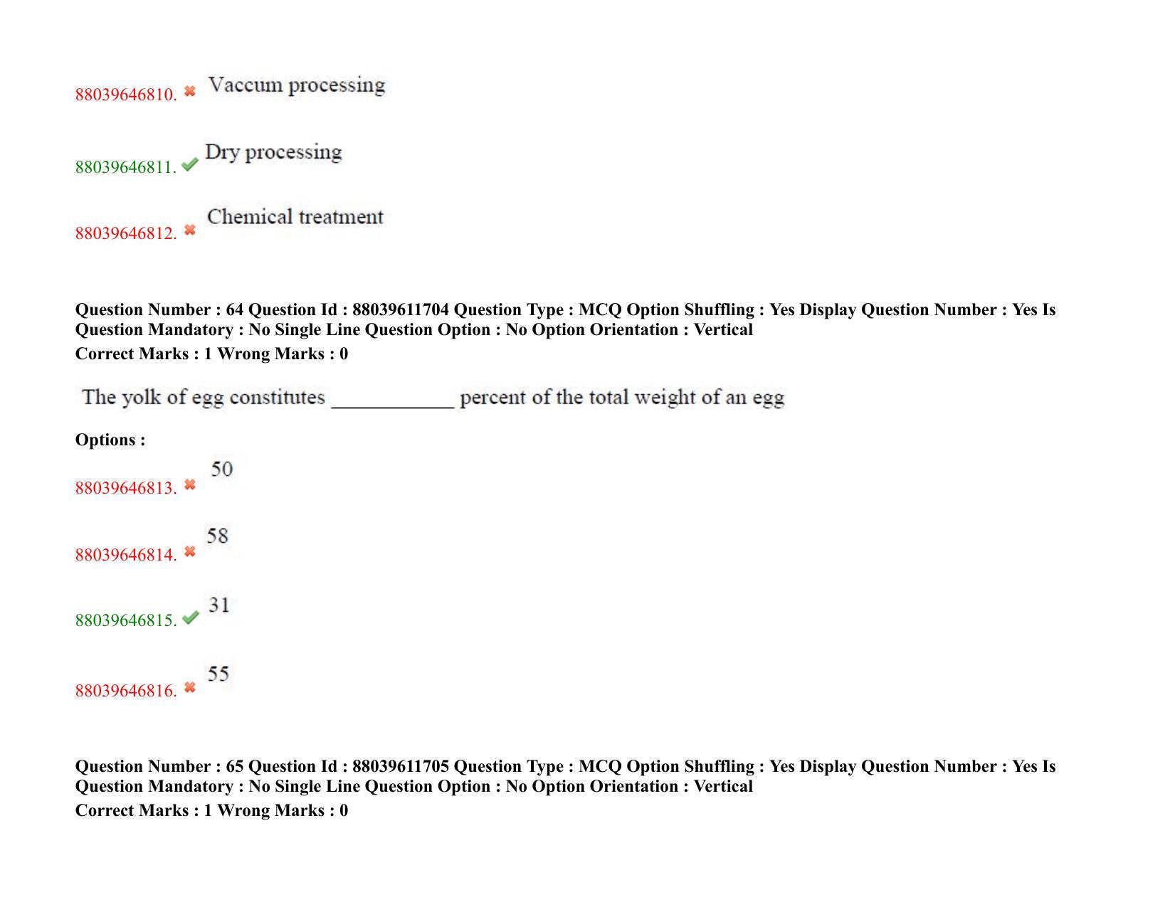 TS PGECET 2020: Food Technology Question Papers - Page 36