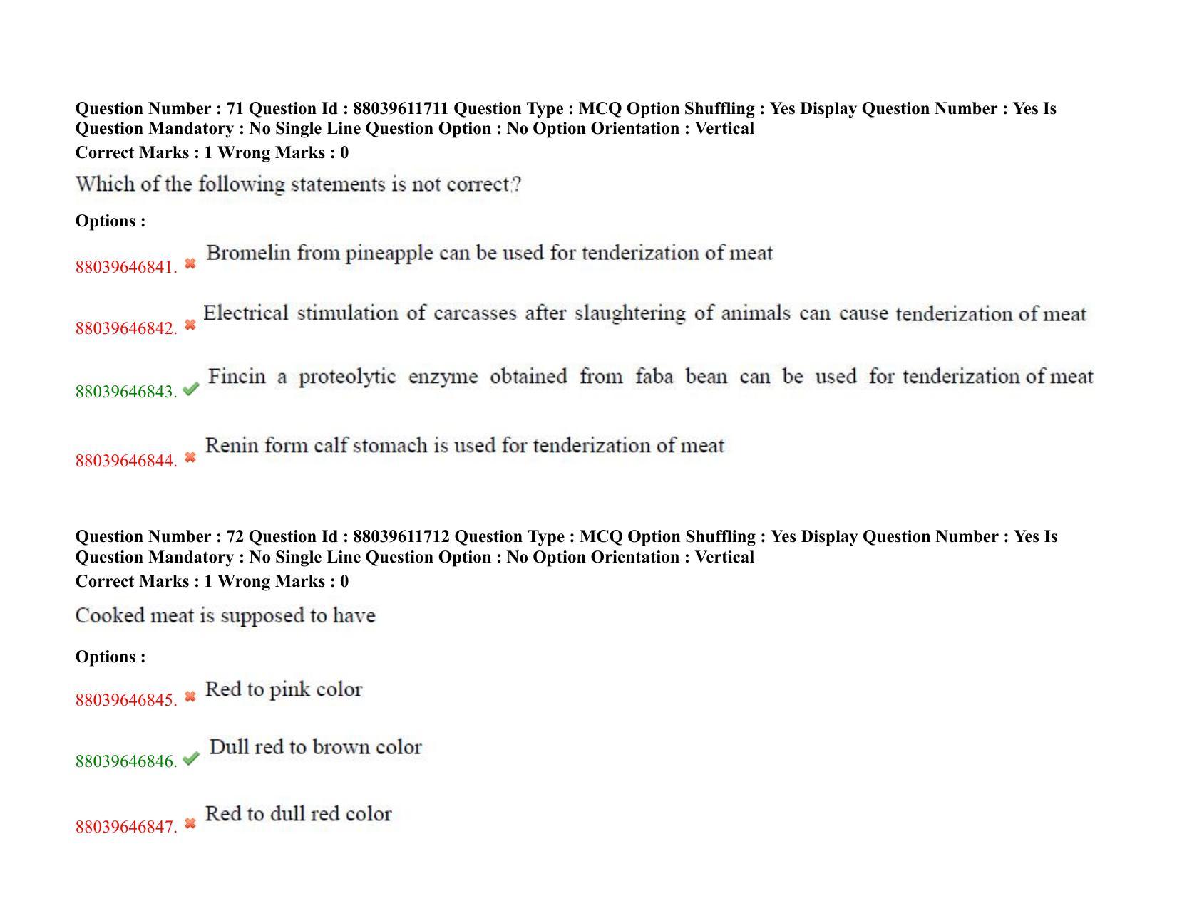 TS PGECET 2020: Food Technology Question Papers - Page 40
