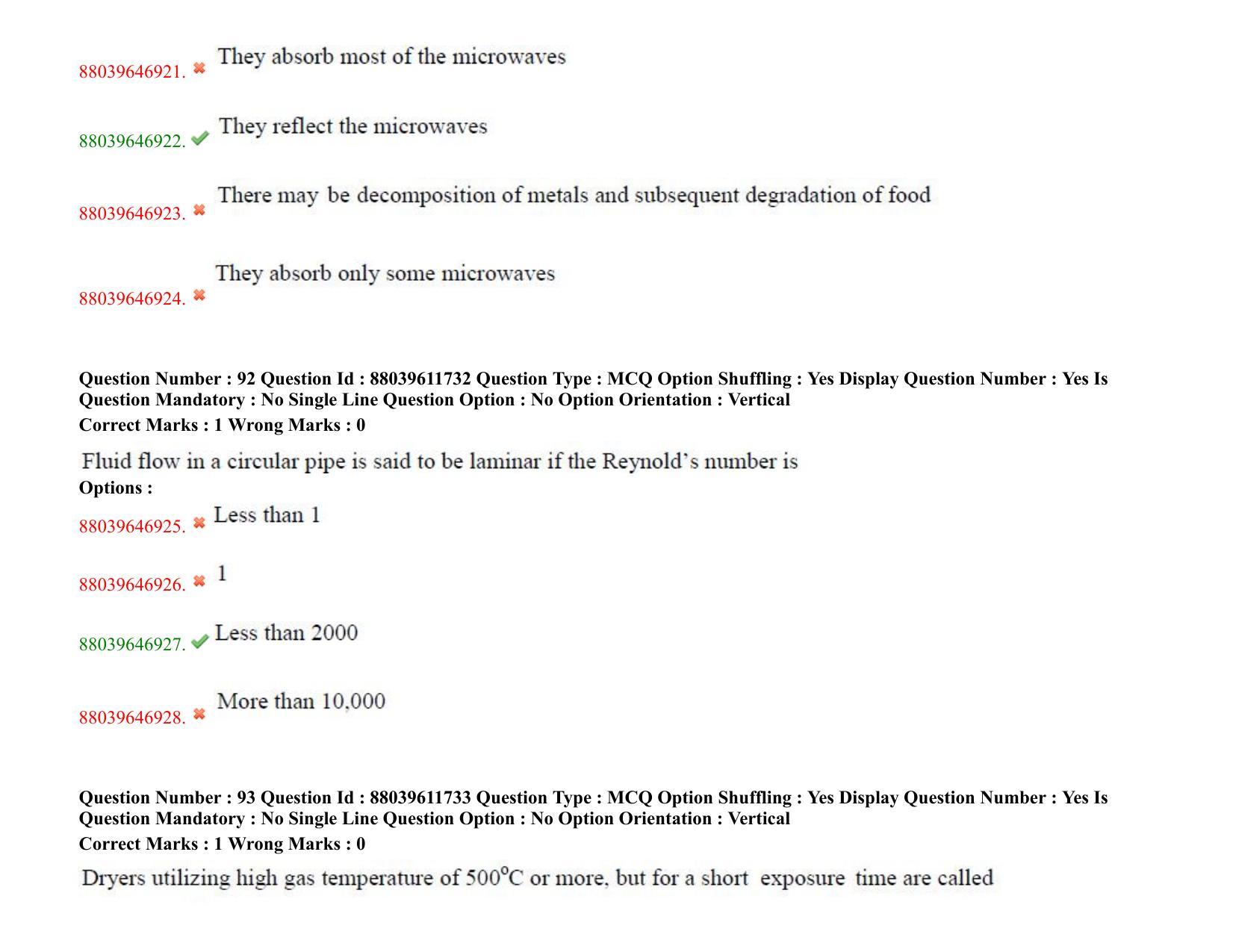 TS PGECET 2020: Food Technology Question Papers - Page 51