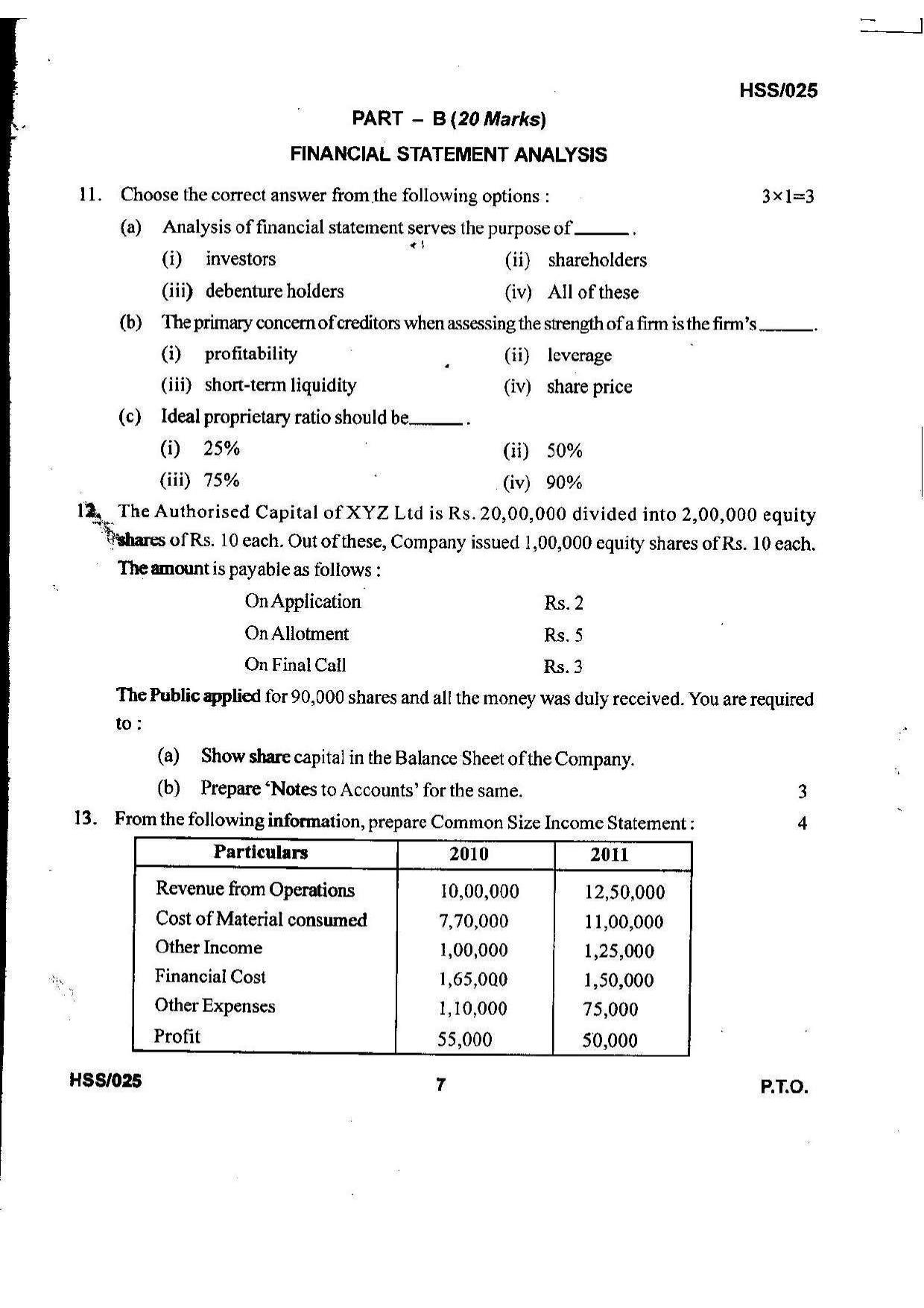 MBSE HSSLC 2023 Commerce Question Paper - Page 7