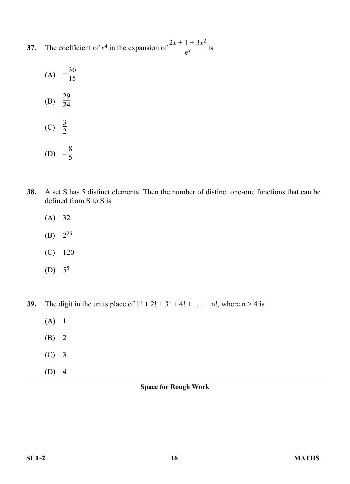 OJEE 2013 Maths Set 2 Question Paper  - Page 14