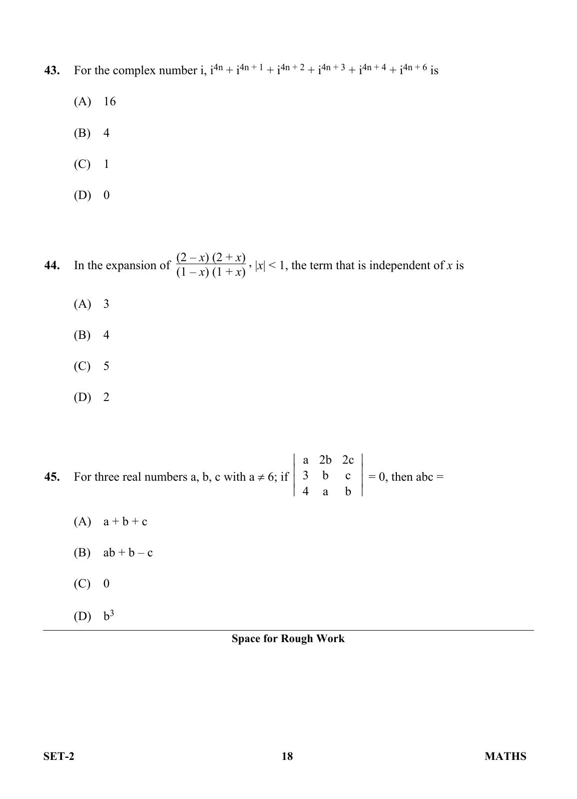 OJEE 2013 Maths Set 2 Question Paper  - Page 16