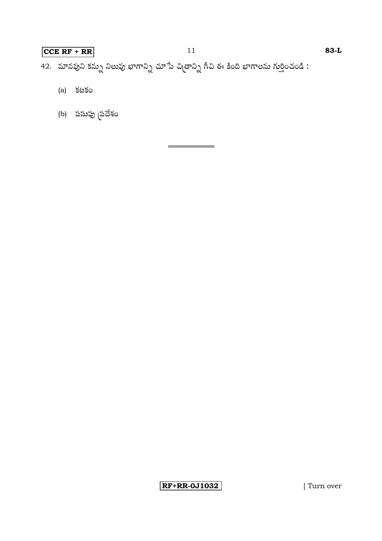 Karnataka SSLC Science (TELUGU Medium) - 83-L CCE RF_RR_s2 April 2017 Question Paper - Page 11